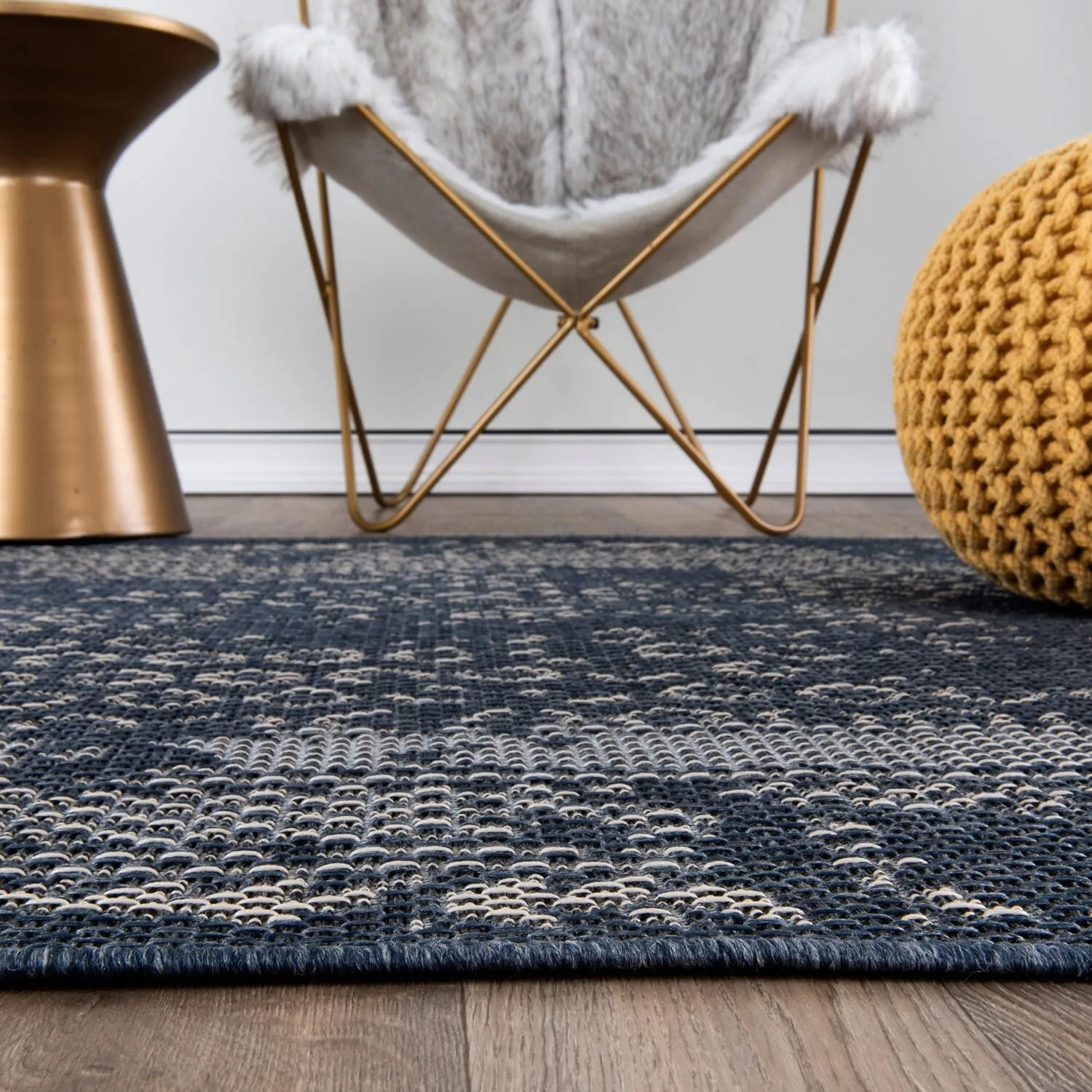 Bohemian Border Indoor/Outdoor Area Rug