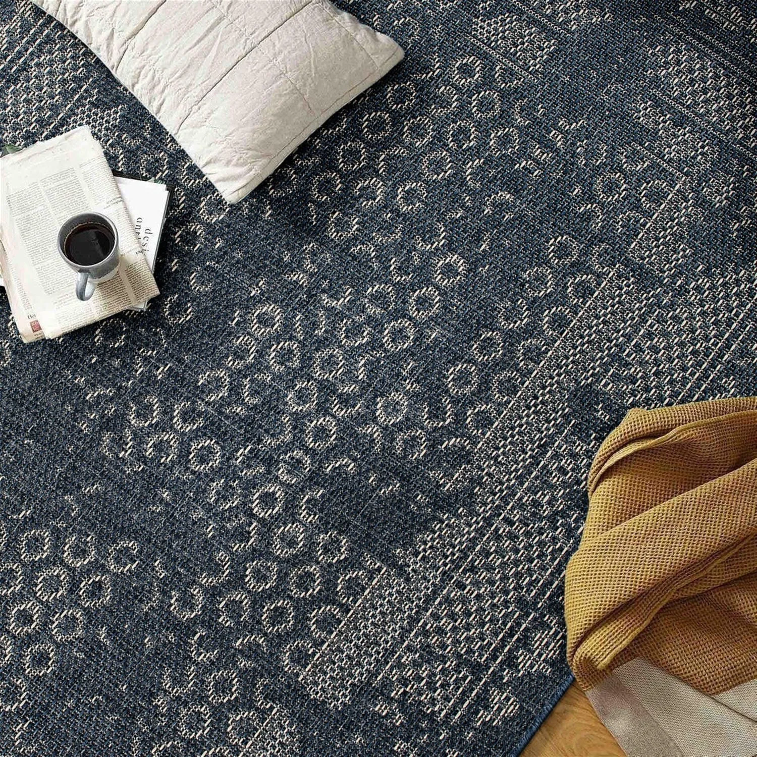 Bohemian Border Indoor/Outdoor Area Rug