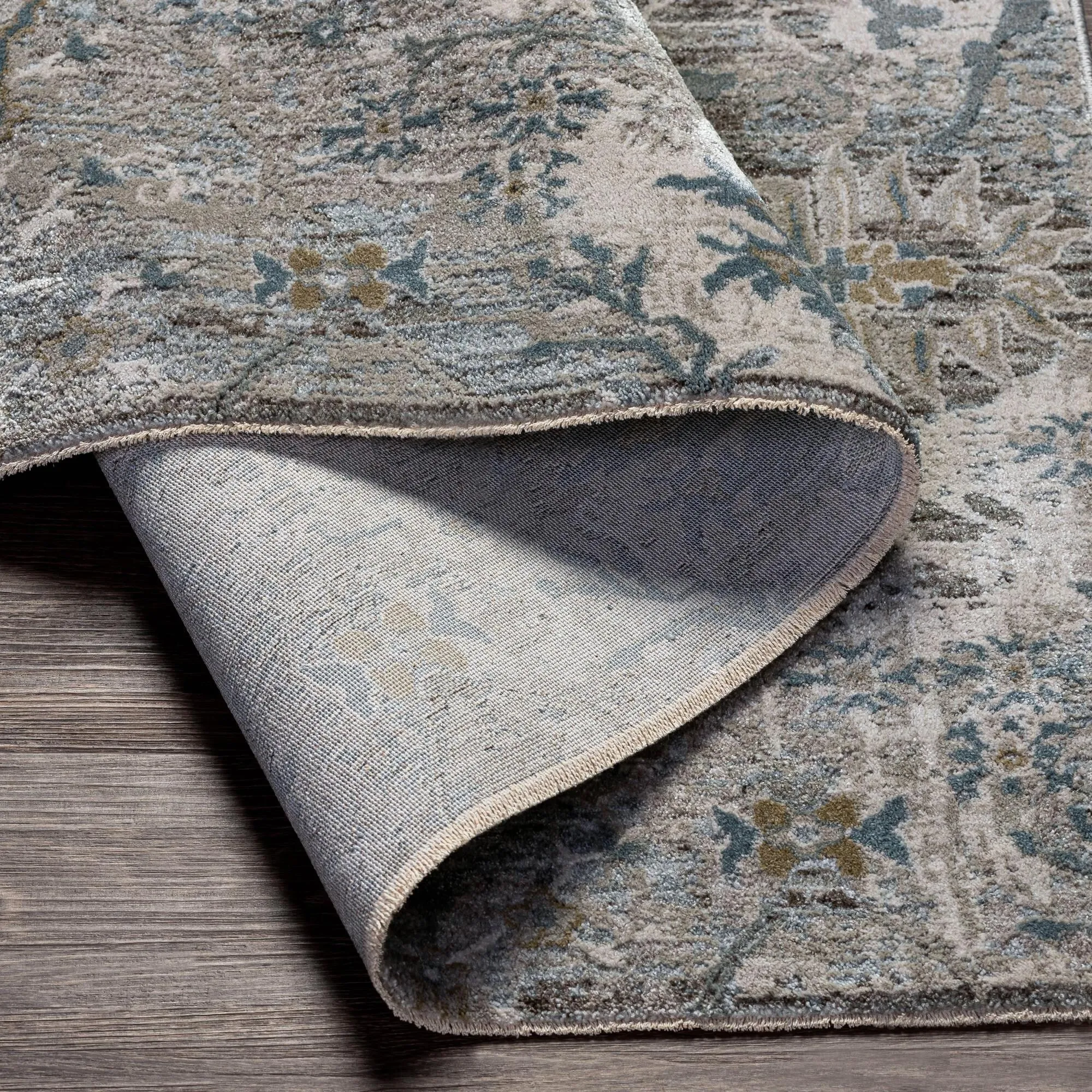 Brain Transitional Floral Area Rug
