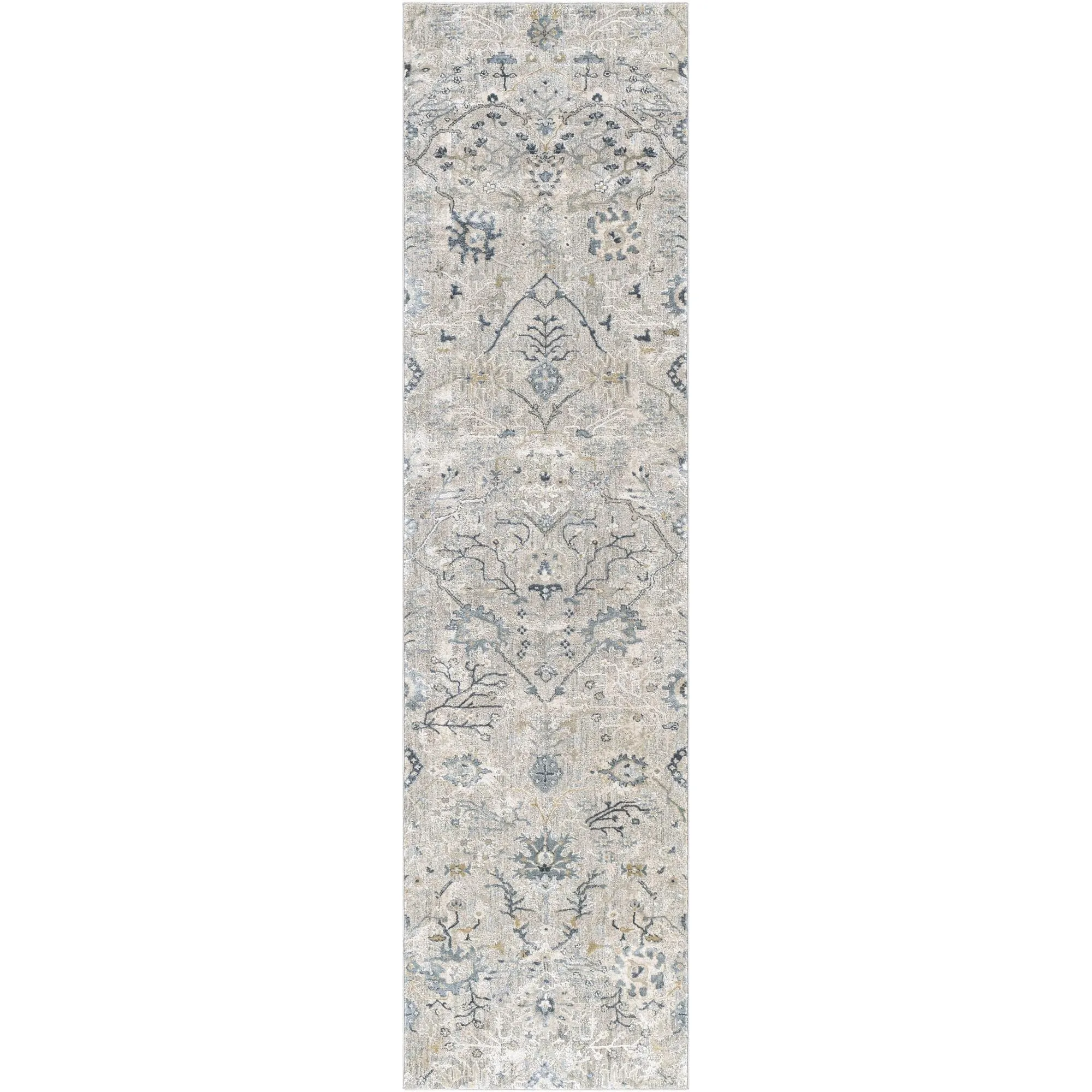 Brain Transitional Floral Area Rug