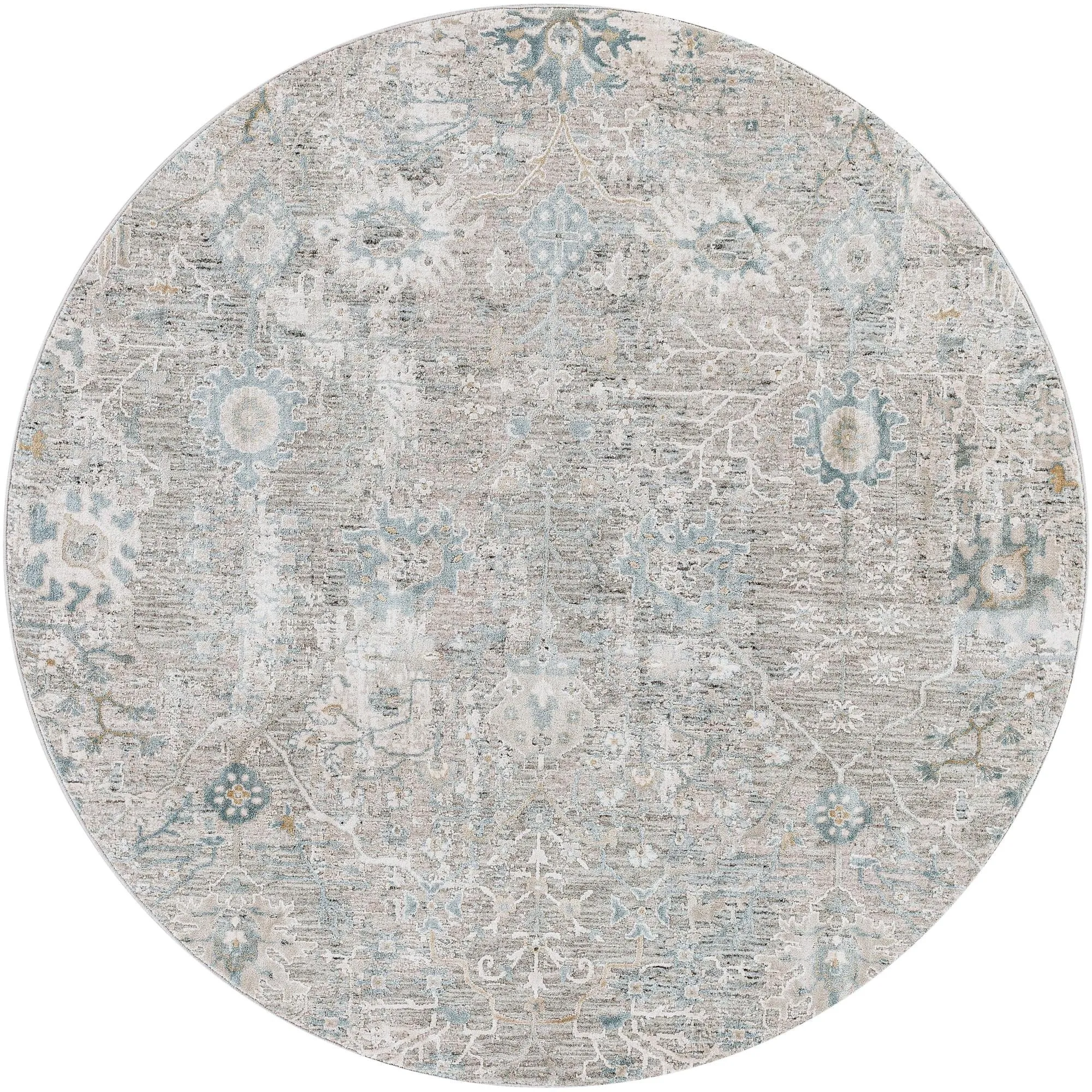 Brain Transitional Floral Area Rug