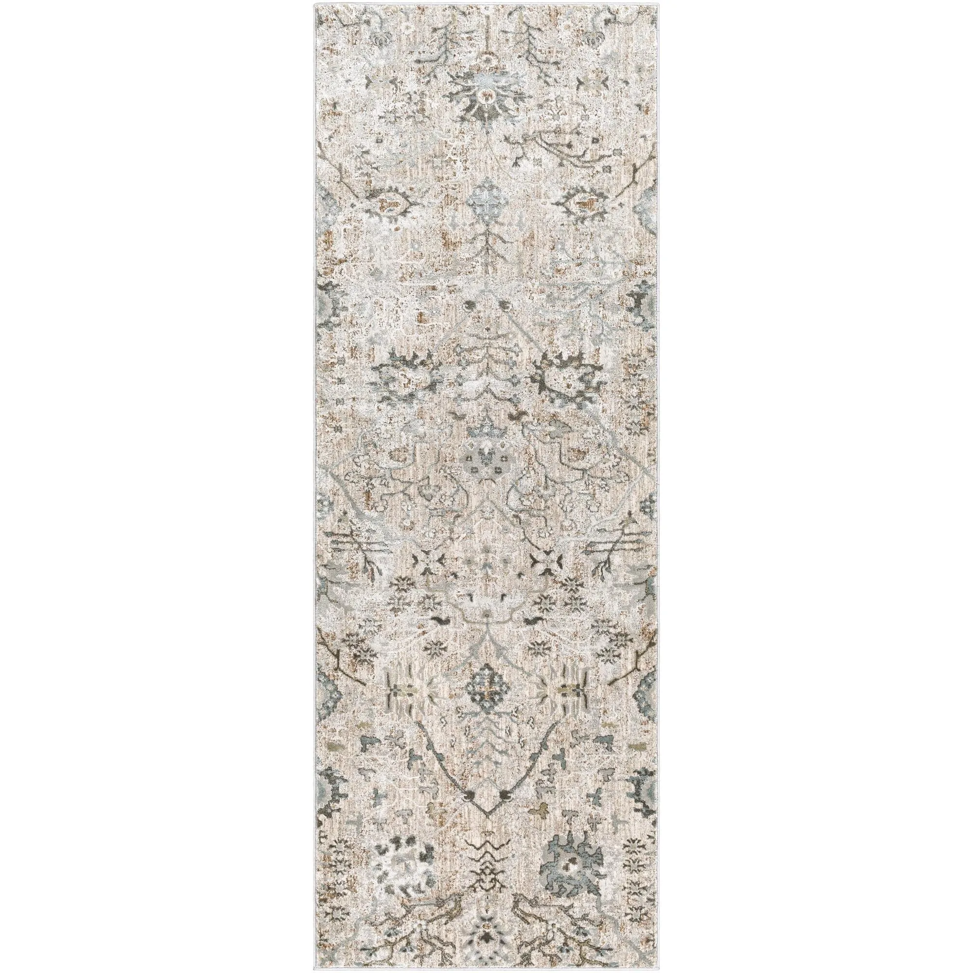Brain Transitional Floral Area Rug