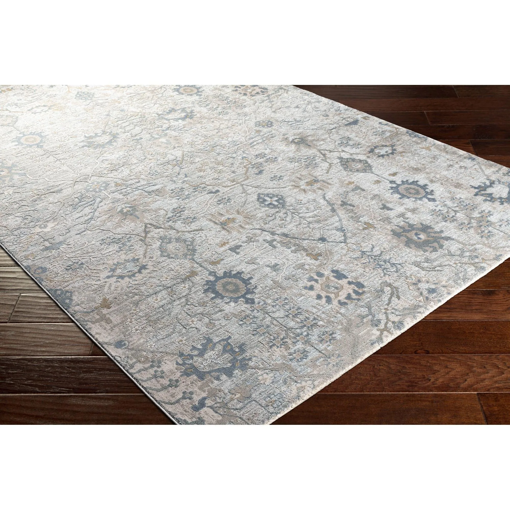 Brain Transitional Floral Area Rug