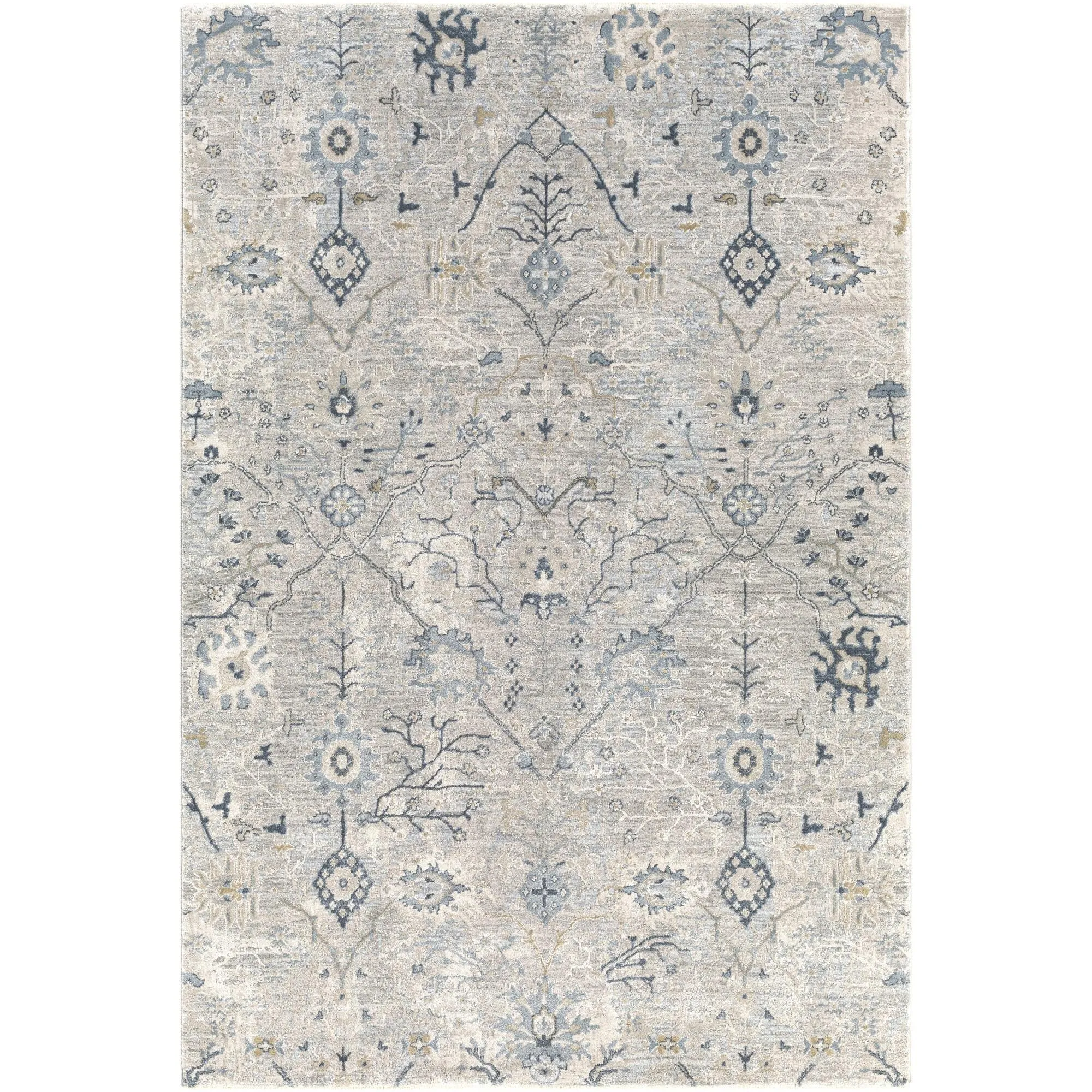 Brain Transitional Floral Area Rug