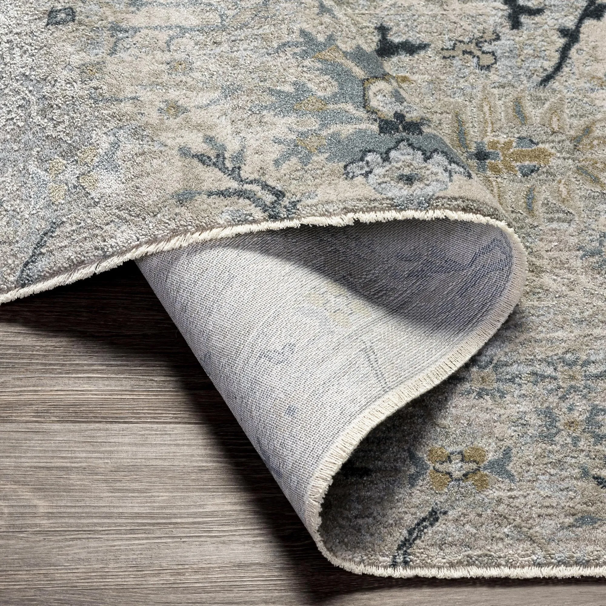 Brain Transitional Floral Area Rug
