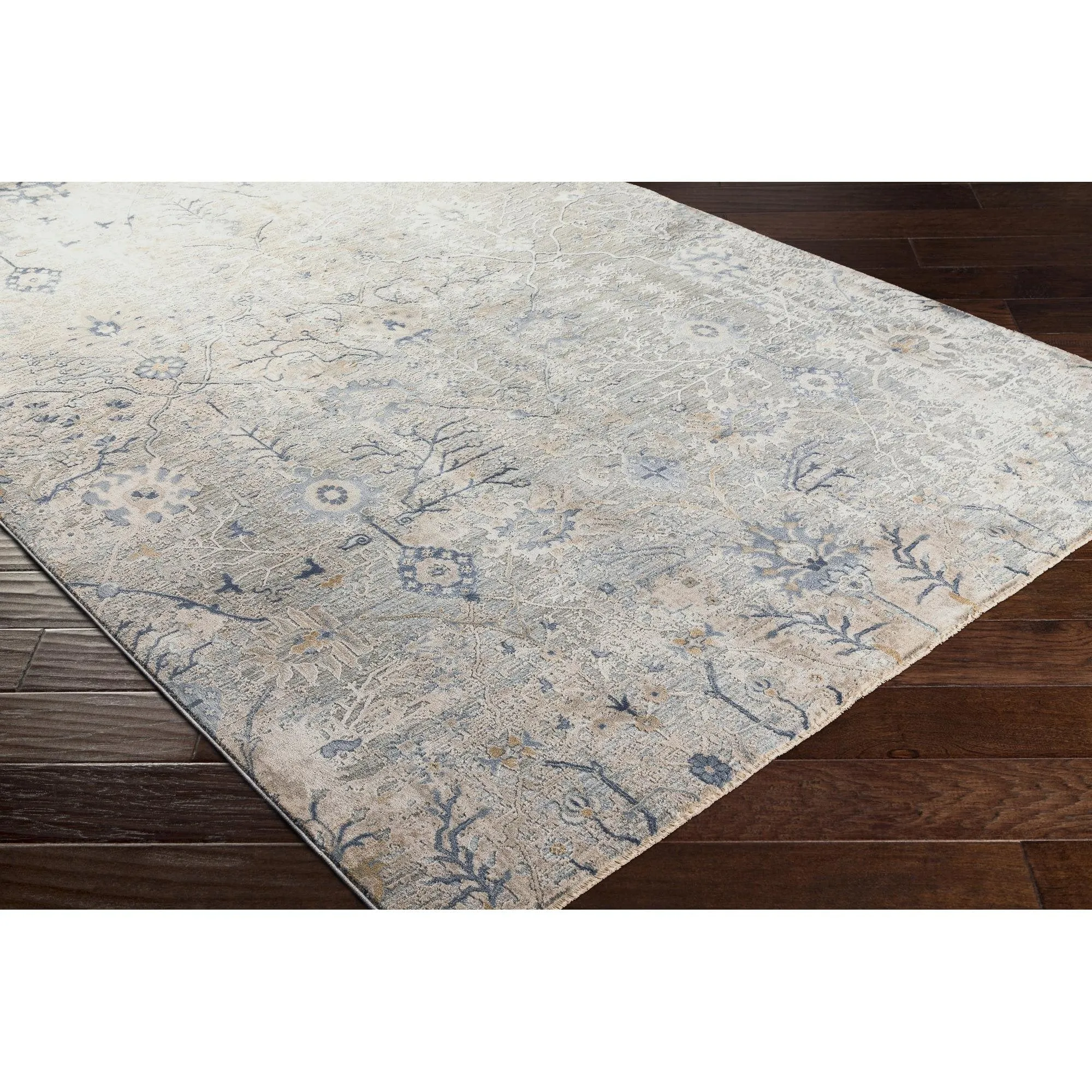Brain Transitional Floral Area Rug