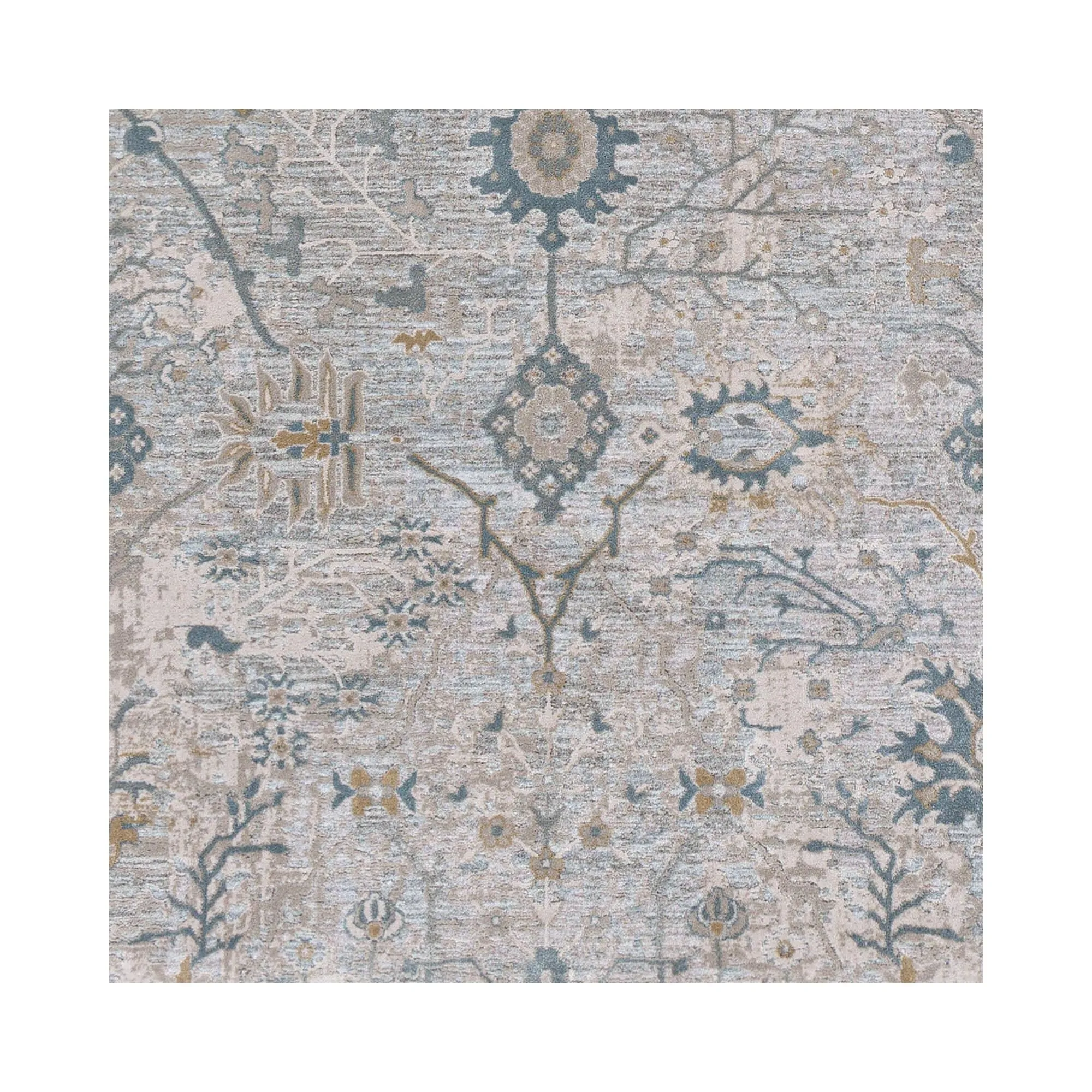 Brain Transitional Floral Area Rug