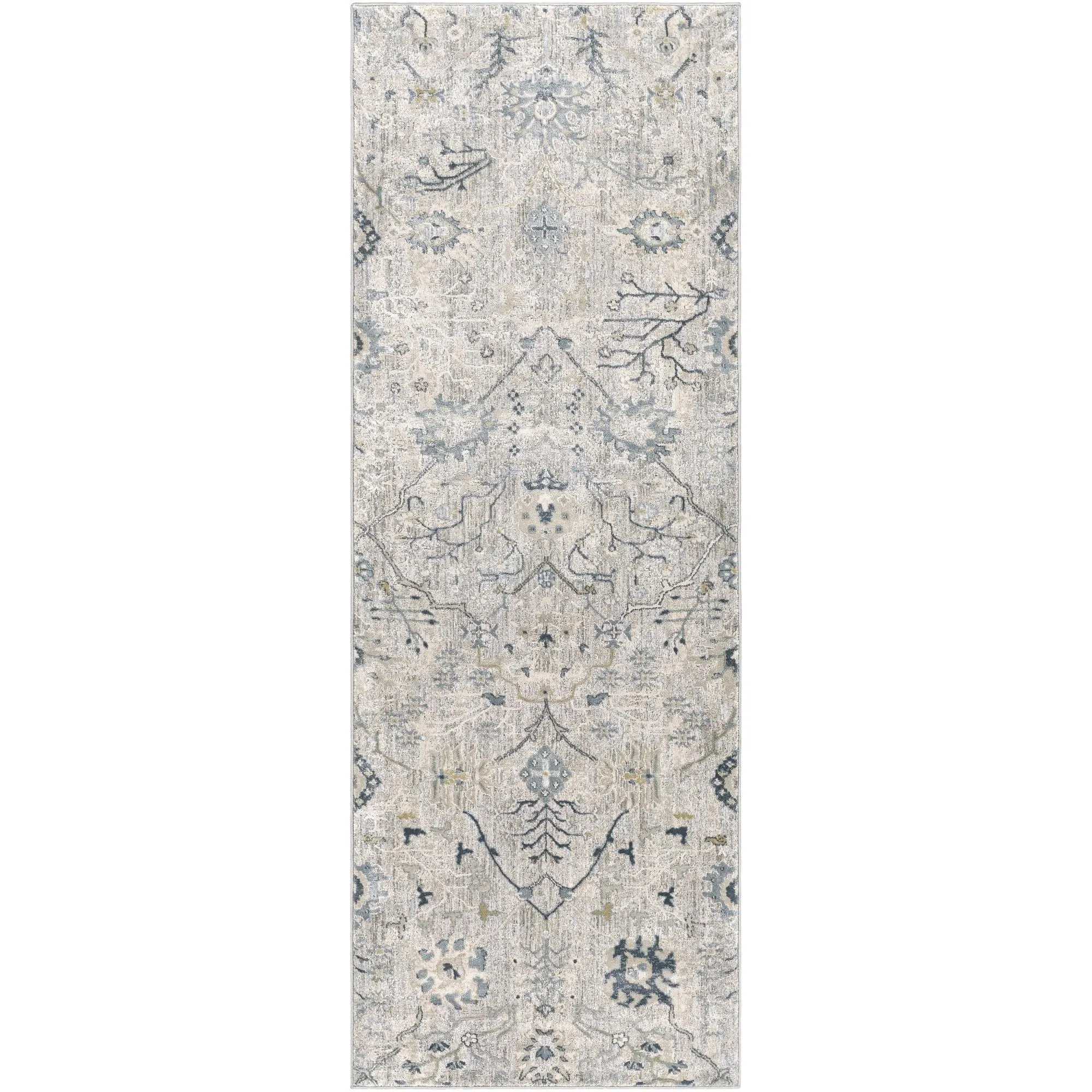 Brain Transitional Floral Area Rug