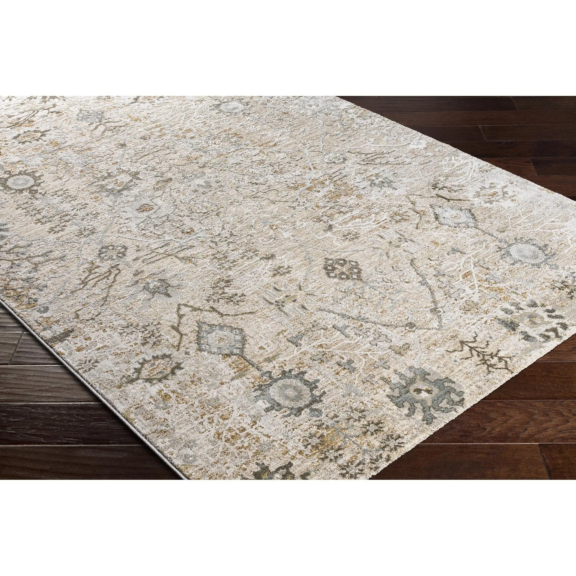 Brain Transitional Floral Area Rug