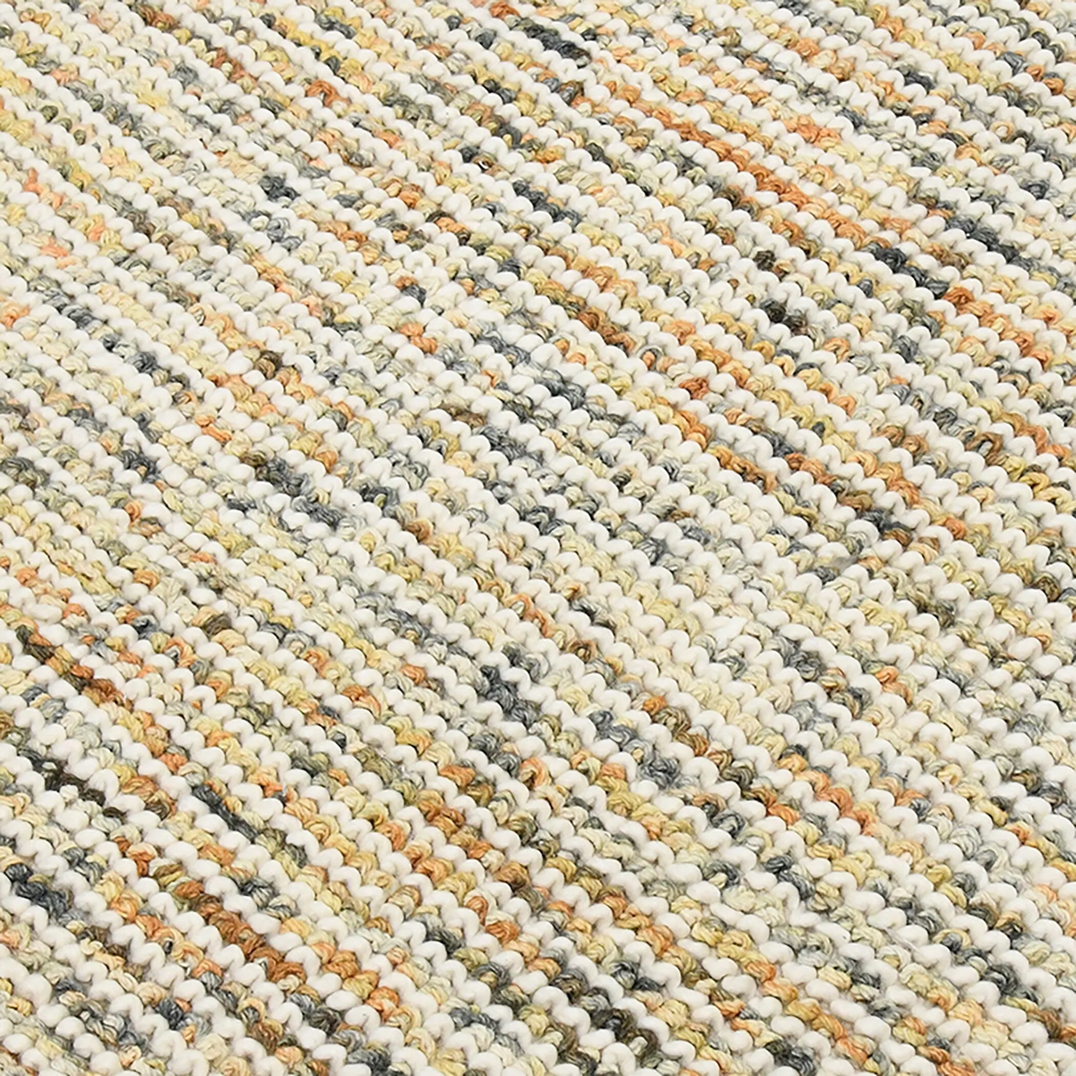 Cableknit Casual Hand-Woven Wool and Cotton Area Rug