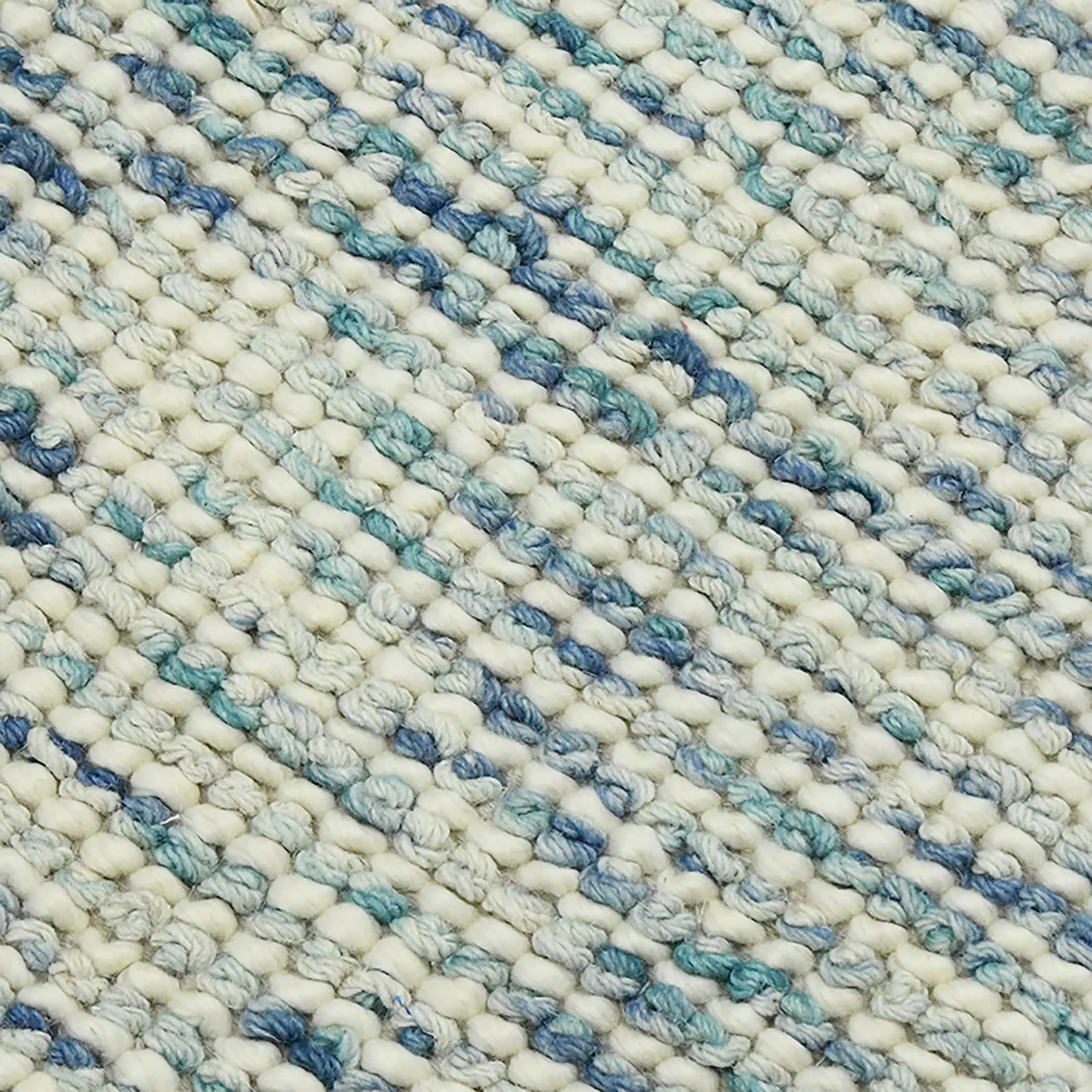 Cableknit Casual Hand-Woven Wool and Cotton Area Rug