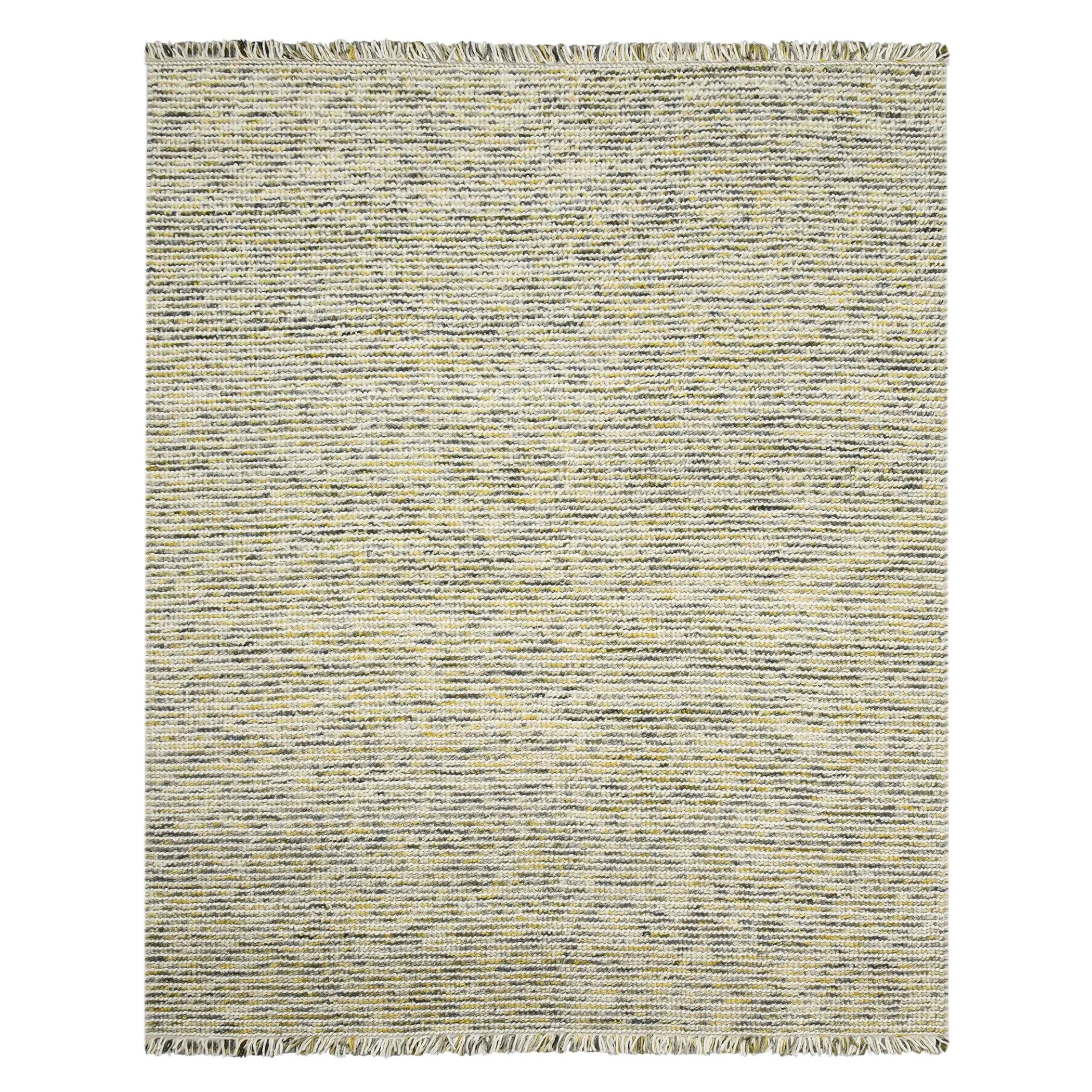 Cableknit Casual Hand-Woven Wool and Cotton Area Rug