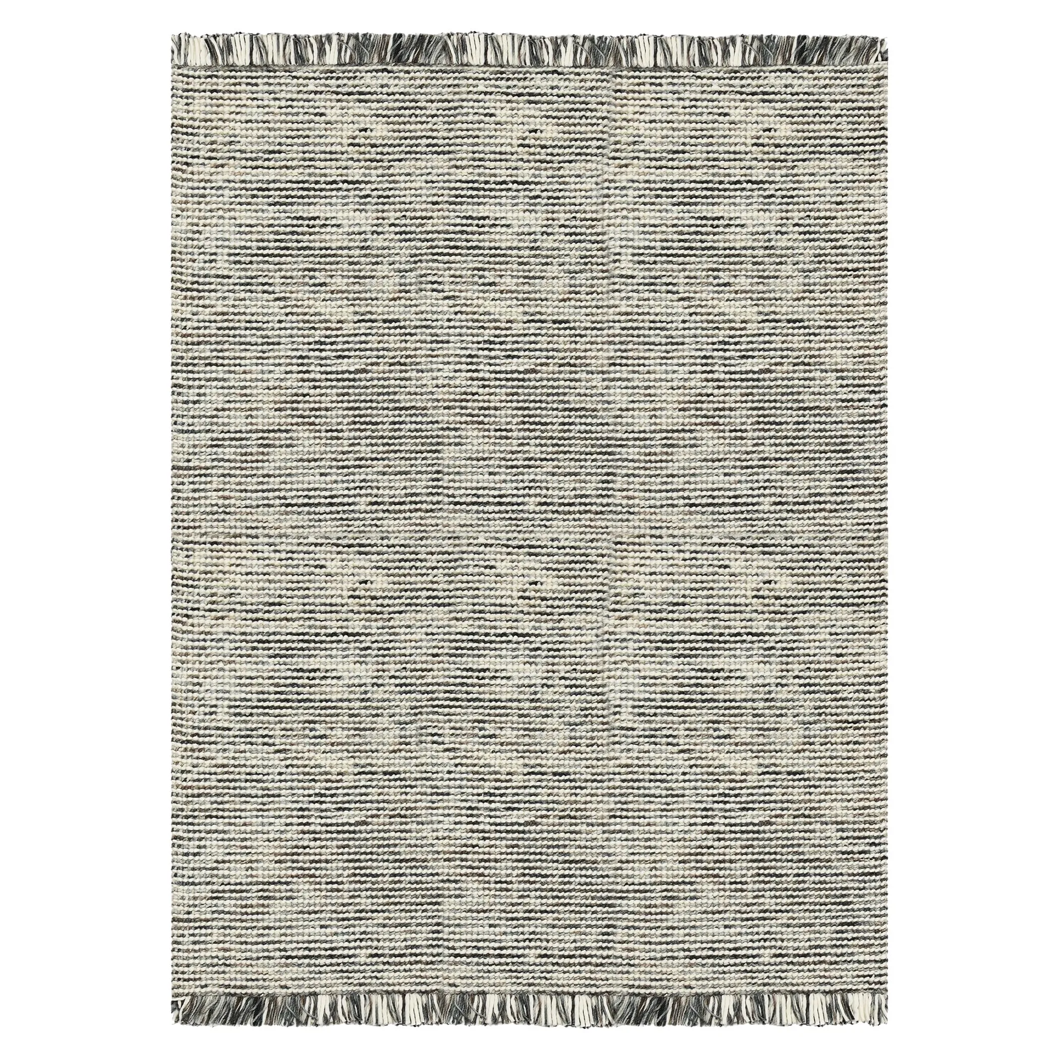 Cableknit Casual Hand-Woven Wool and Cotton Area Rug