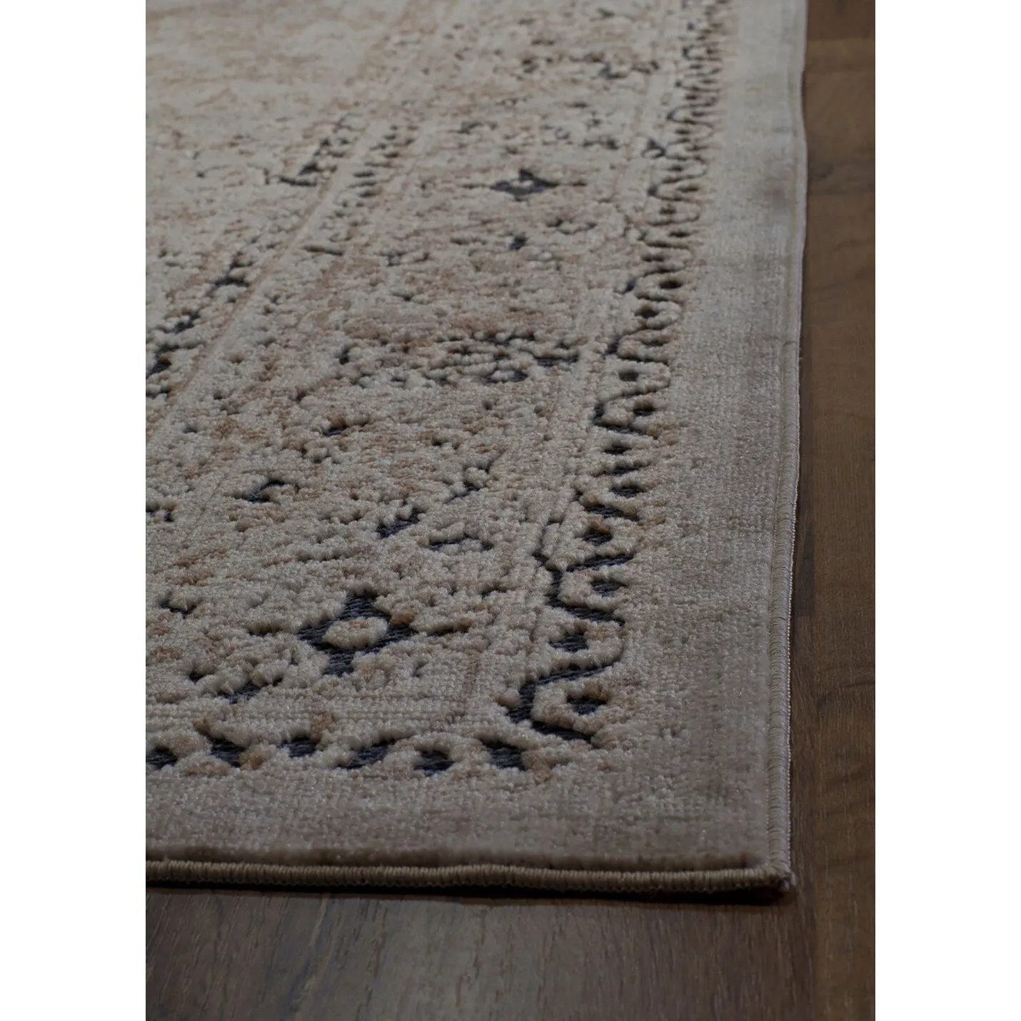 Cambridge CreamVintage Distressed Oriental Area Rug