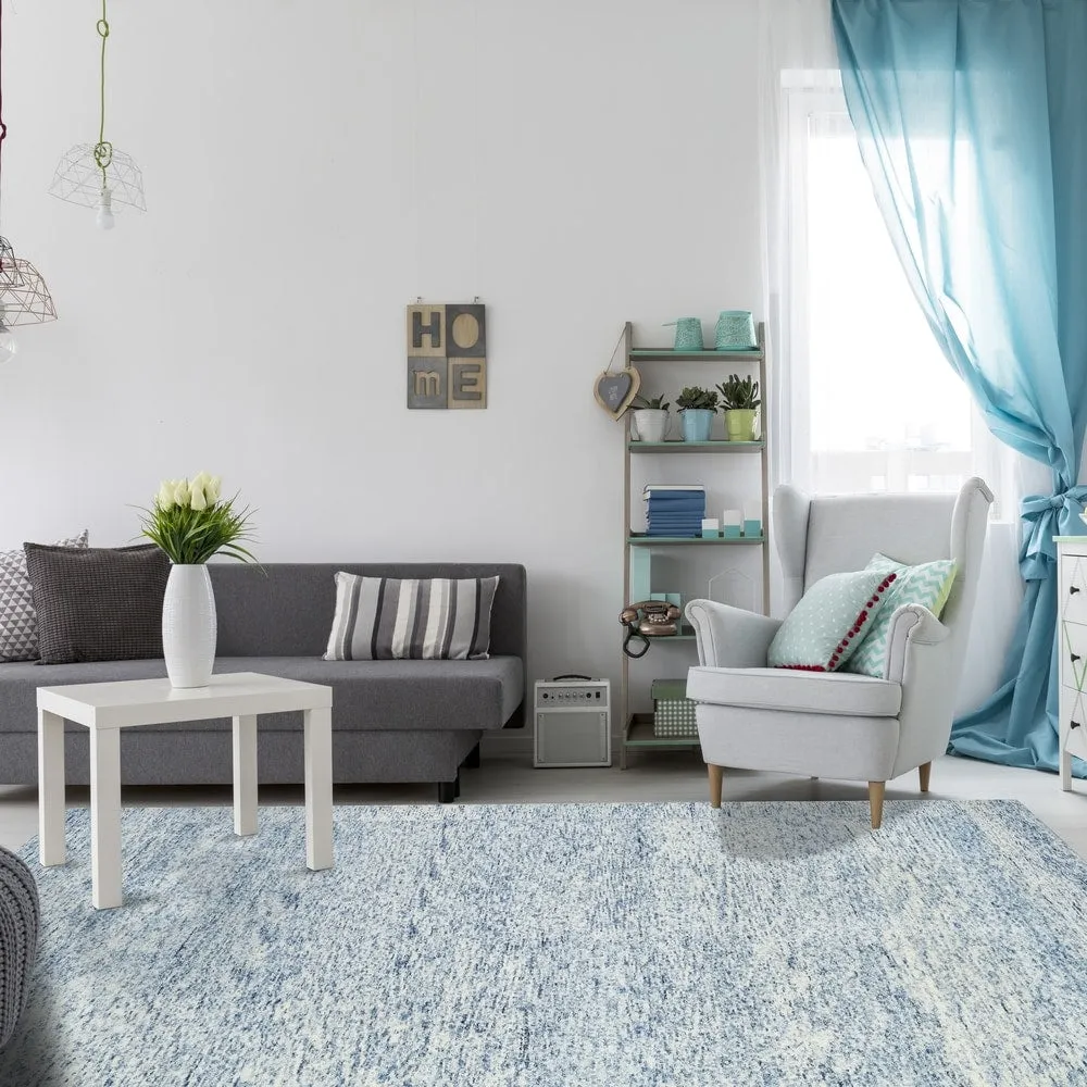Capri Tweed Blue Area Rug