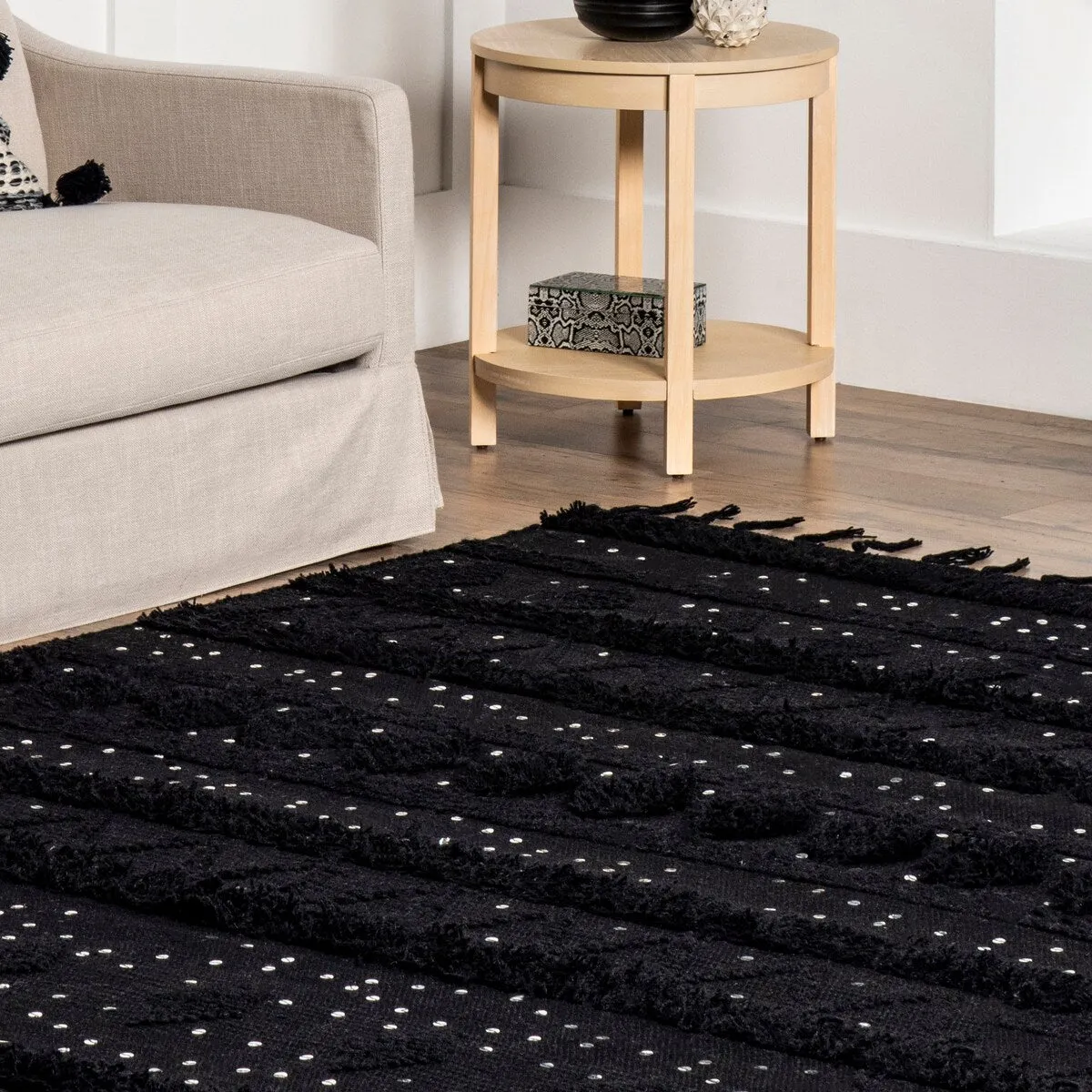 Chandy Textured Wool Area Rug