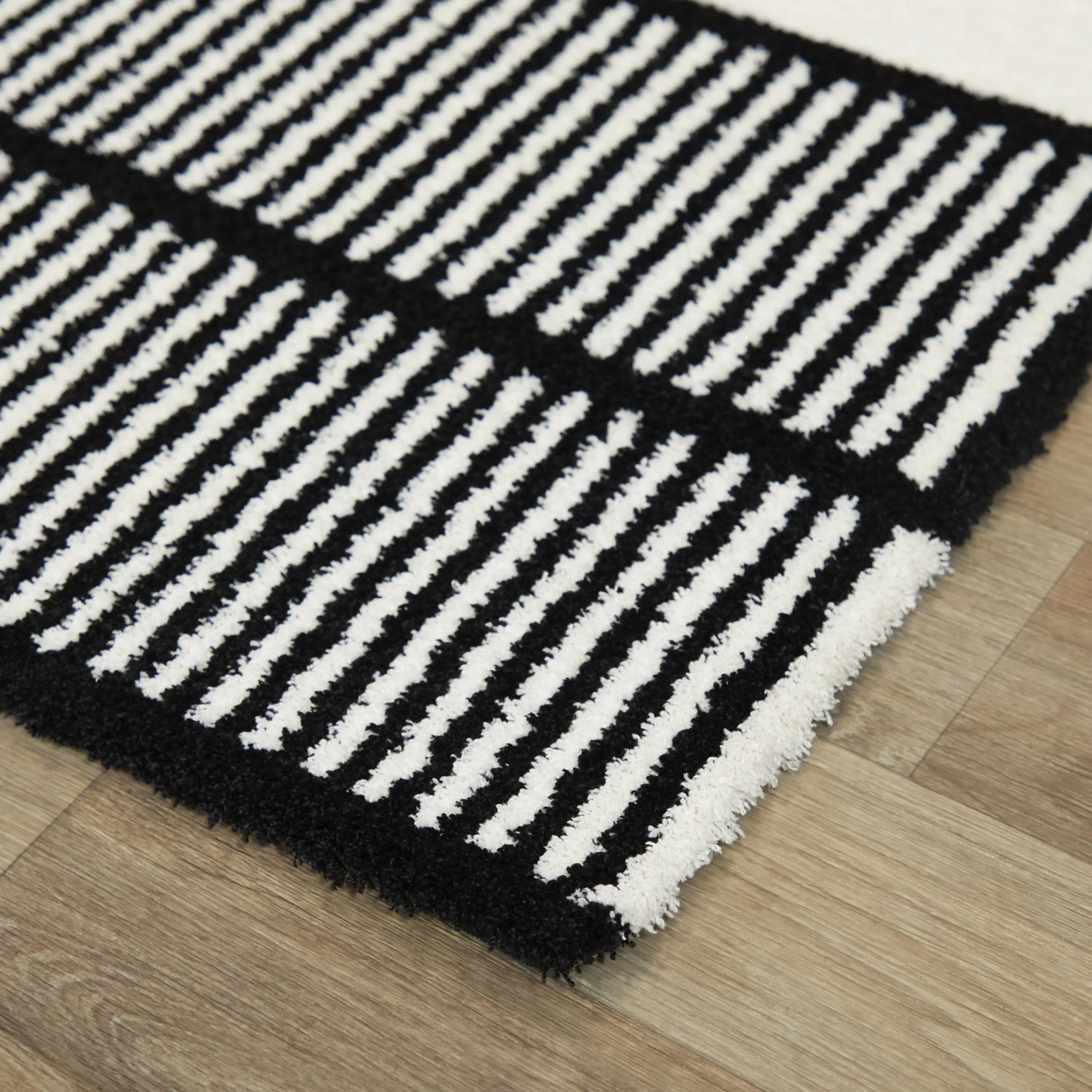 Claudel Modern Striped Area Rug