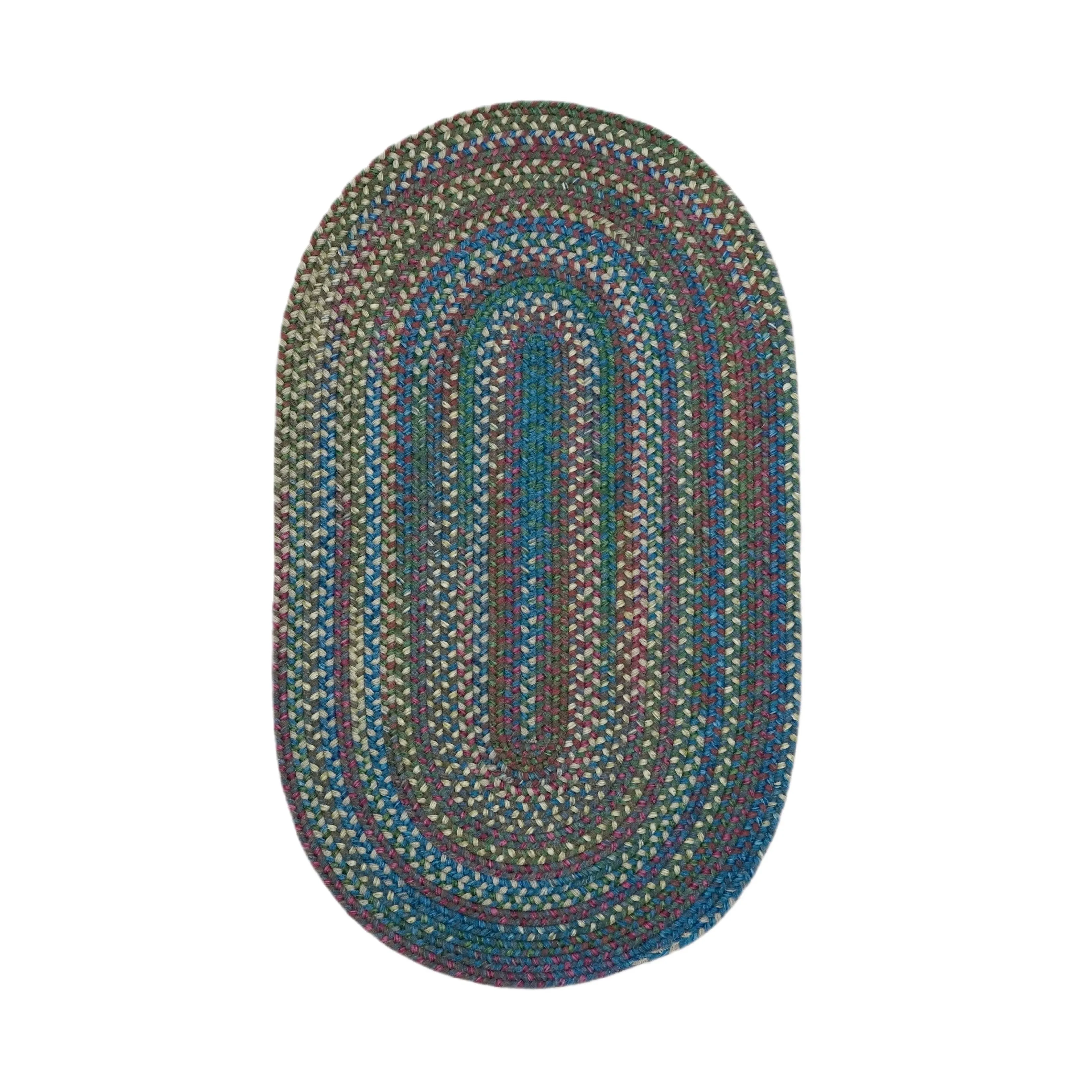 Colonial Mills New England Braid Multi Colored Wool Area Rug