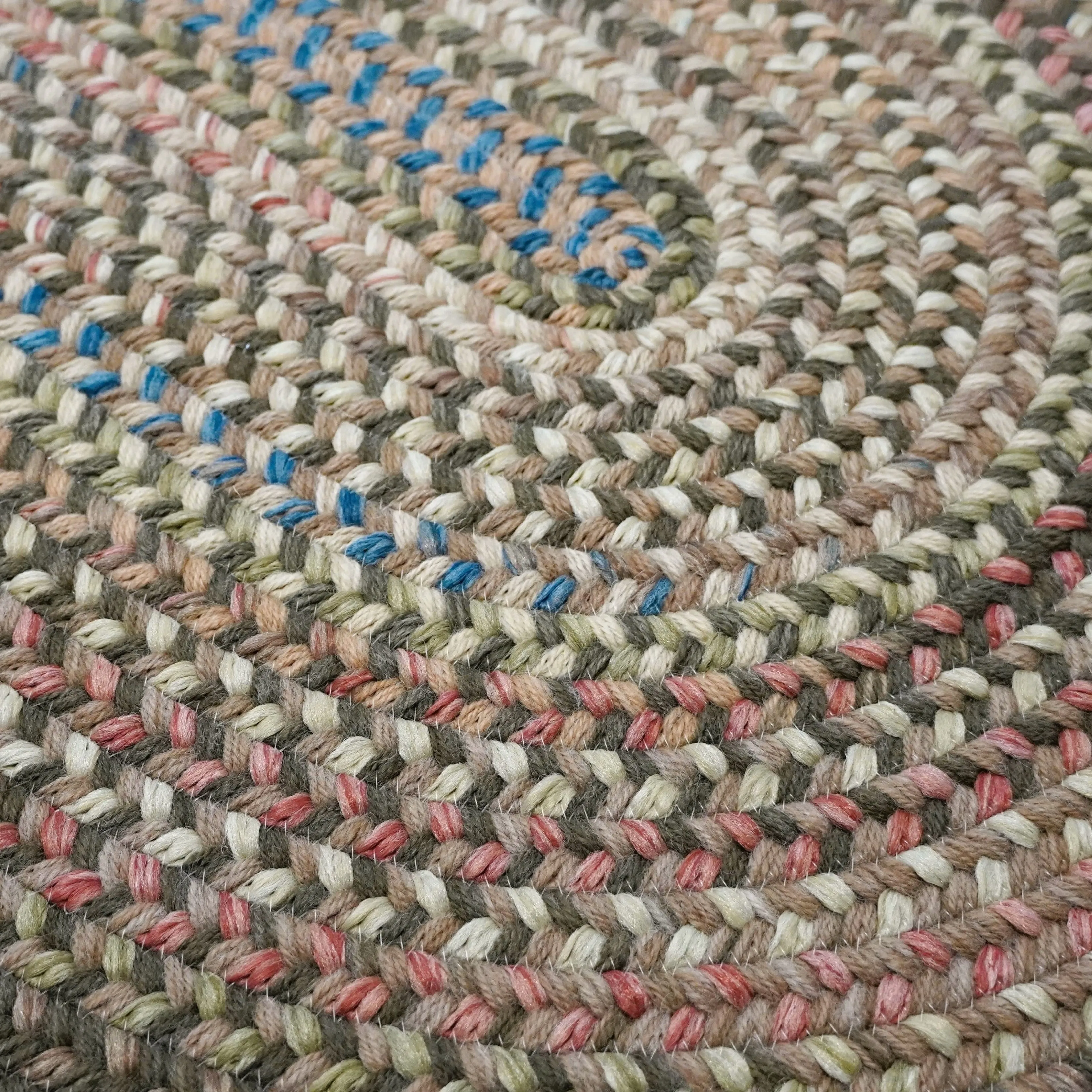 Colonial Mills New England Braid Multi Colored Wool Area Rug