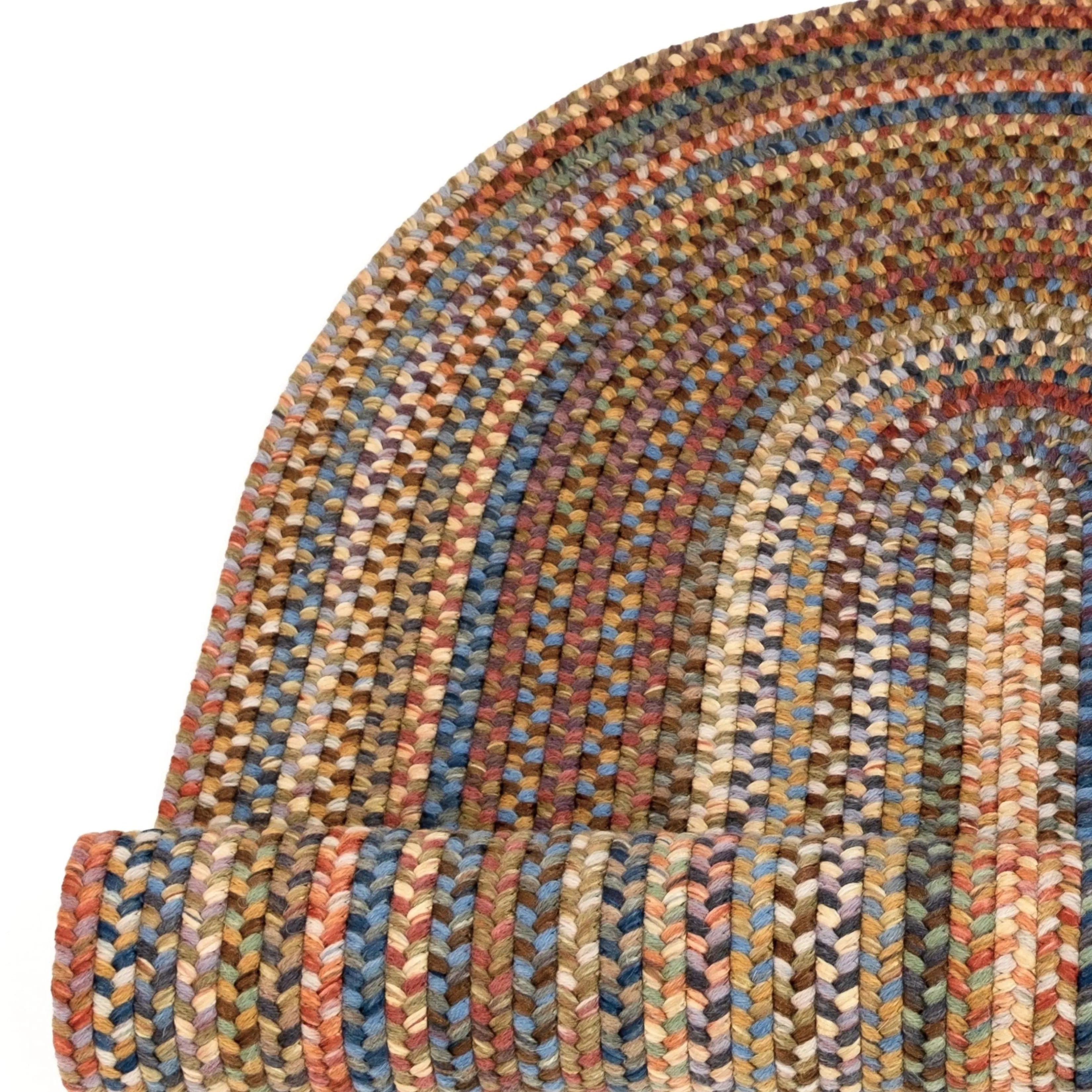 Colonial Mills New England Braid Multi Colored Wool Area Rug