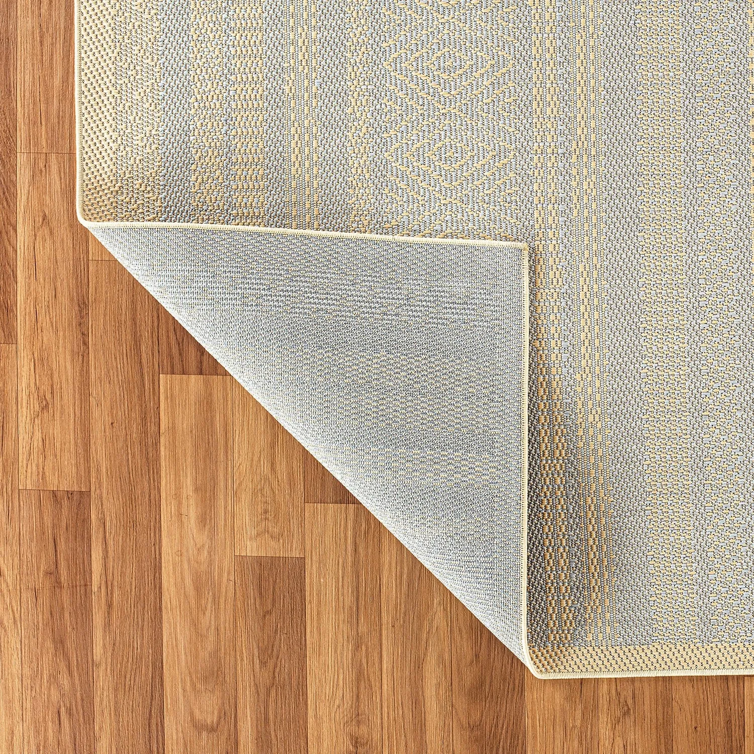 Contemporary Bohemain Stripes Indoor/Outdoor Flatweave Waterproof Backyard Patio Area Rug