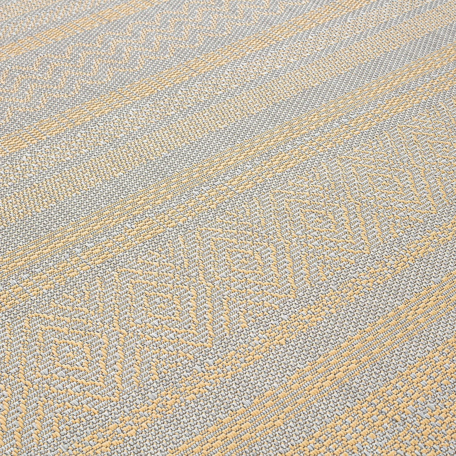 Contemporary Bohemain Stripes Indoor/Outdoor Flatweave Waterproof Backyard Patio Area Rug