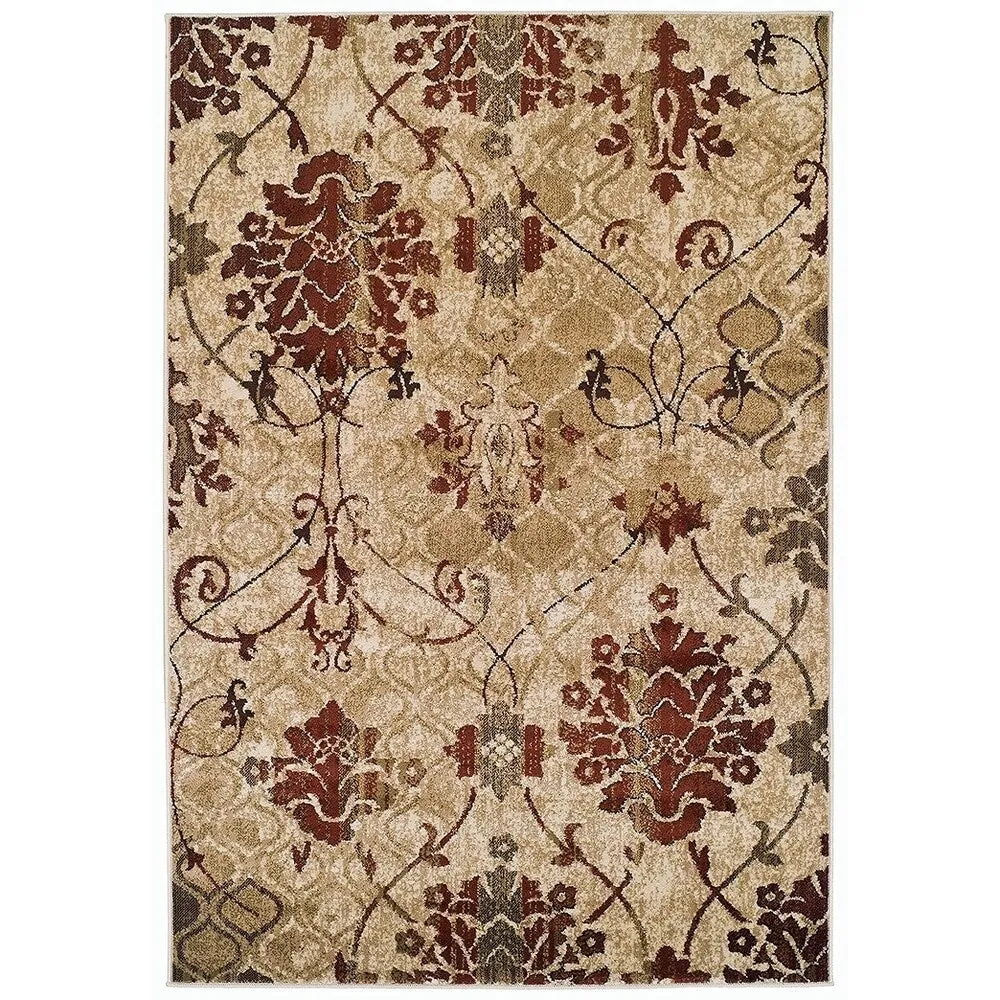 Copper Grove Pyhajarvi Floral Area Rug