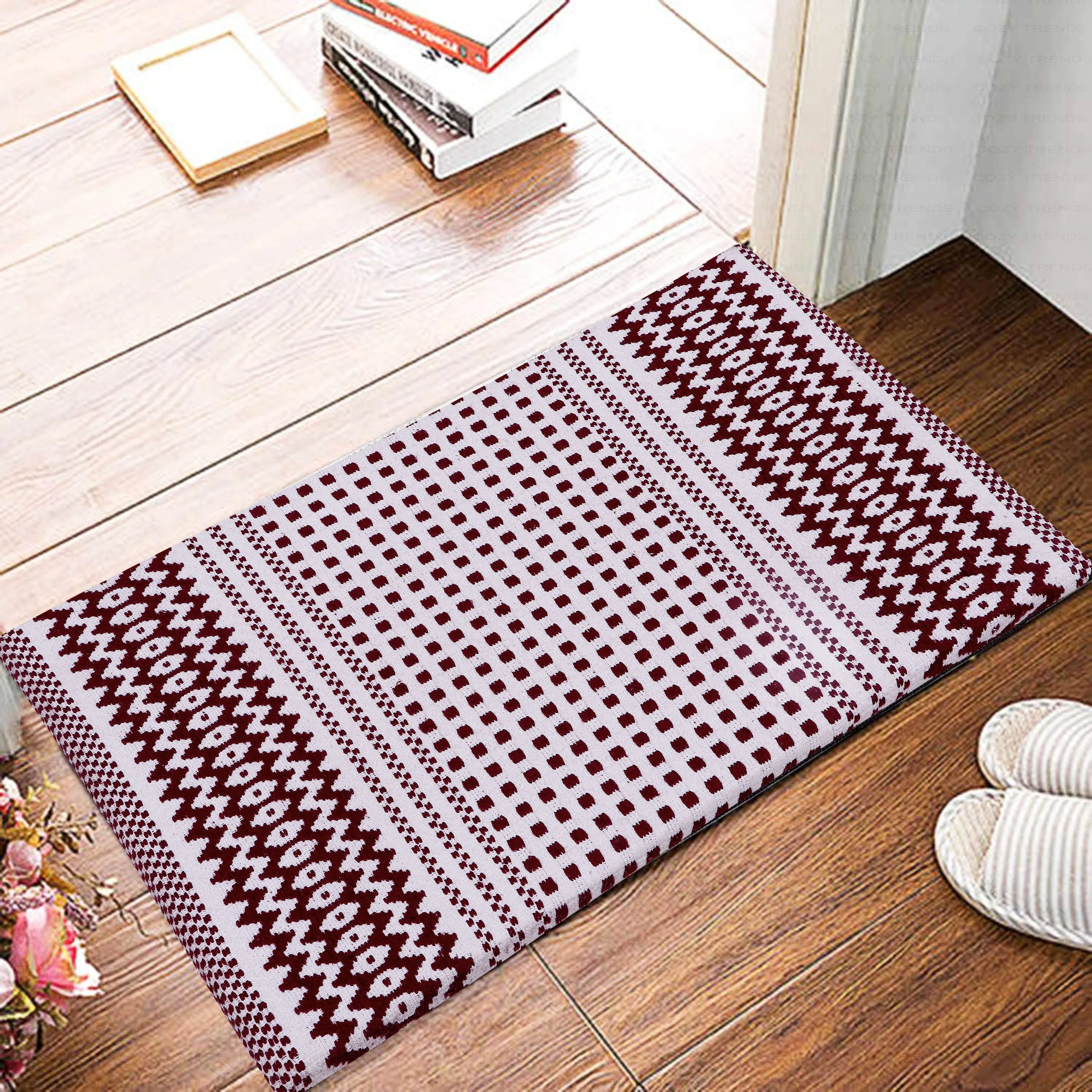 Cotton Kitchen Mat Cushioned Anti-Fatigue Rug. Non-Slip Mats Comfort Foam Rug for Kitchen. Office. Sink. Laundry - 18''x30''