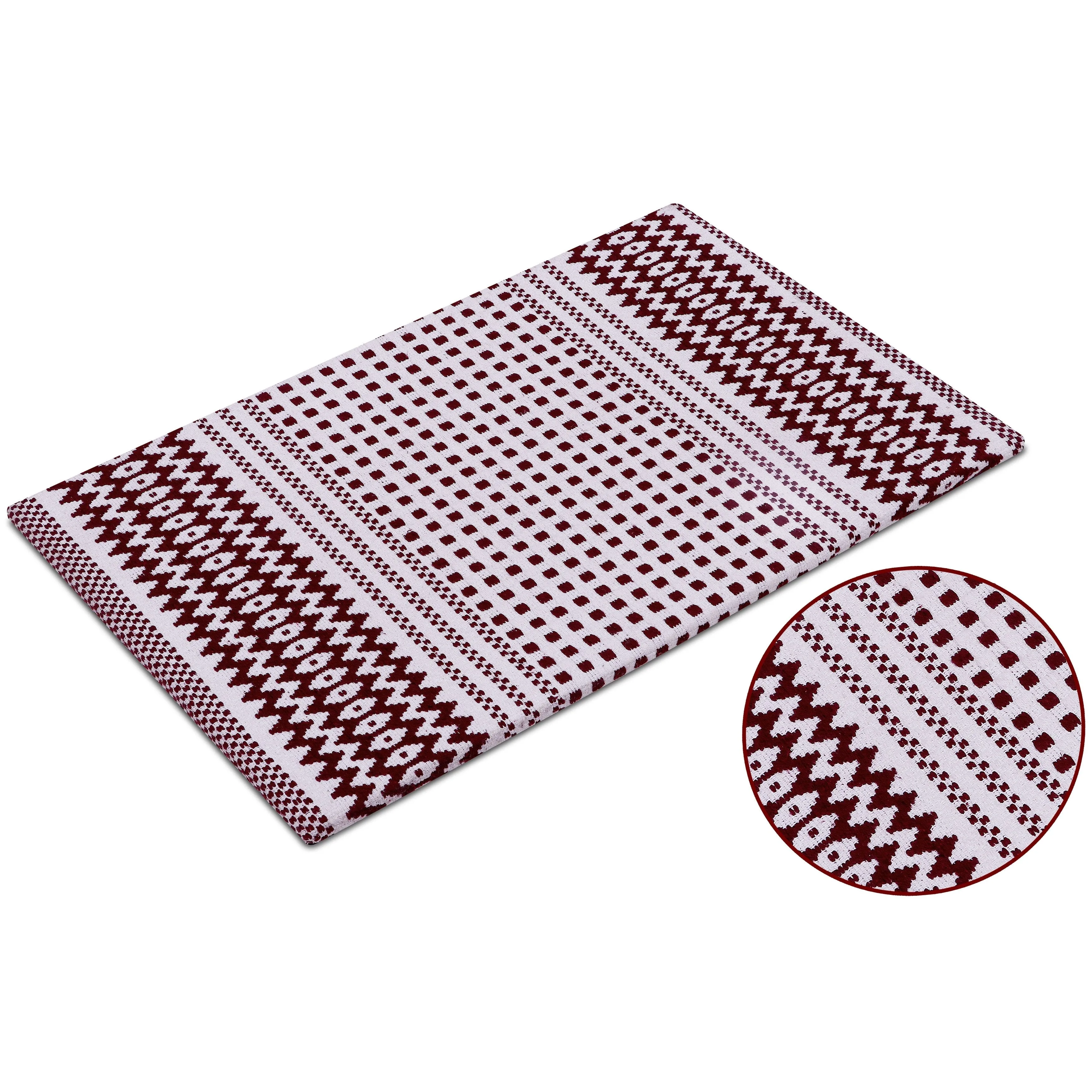Cotton Kitchen Mat Cushioned Anti-Fatigue Rug. Non-Slip Mats Comfort Foam Rug for Kitchen. Office. Sink. Laundry - 18''x30''