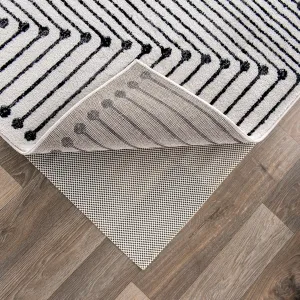 Cushioned Non Slip Rug Pad for Hard Surfaces - Beige