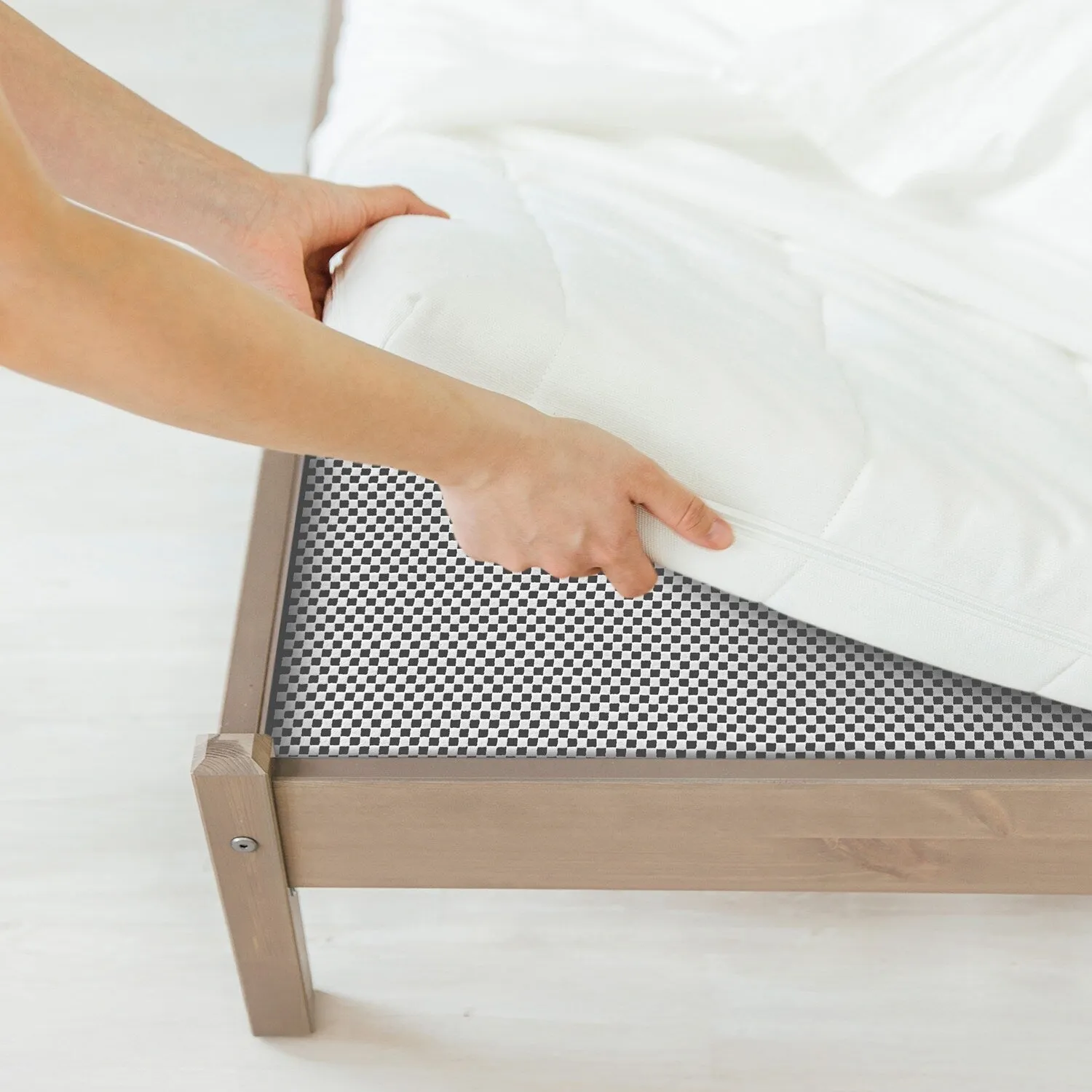 Cushioned Non Slip Rug Pad for Hard Surfaces - Beige