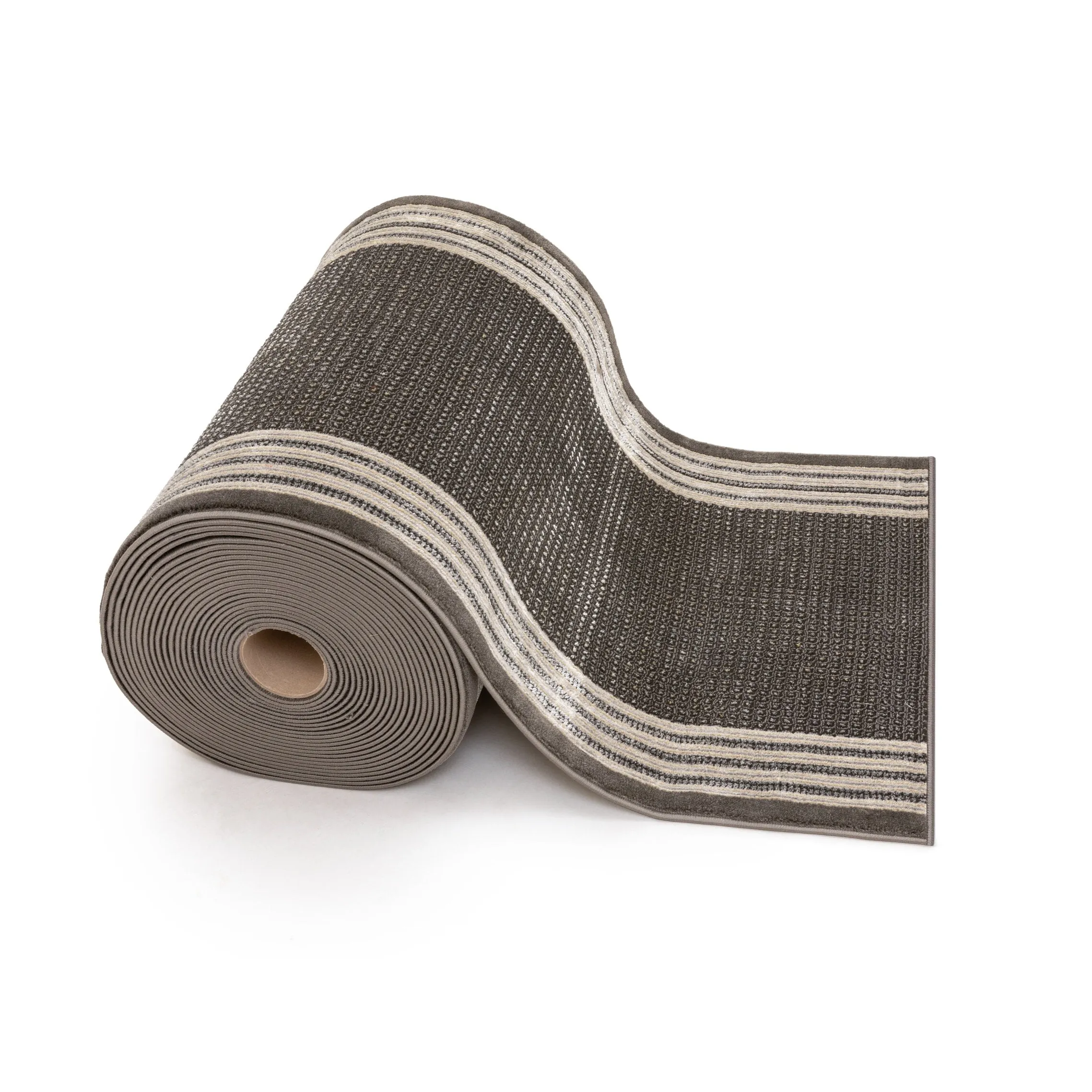 Custom Size Runner Fairmont Waylon Glam Solid & Striped Stair Rug