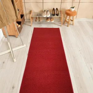 Custom Size Solid Design 31 Inch Wide Non-Slip Stair Runner Rug