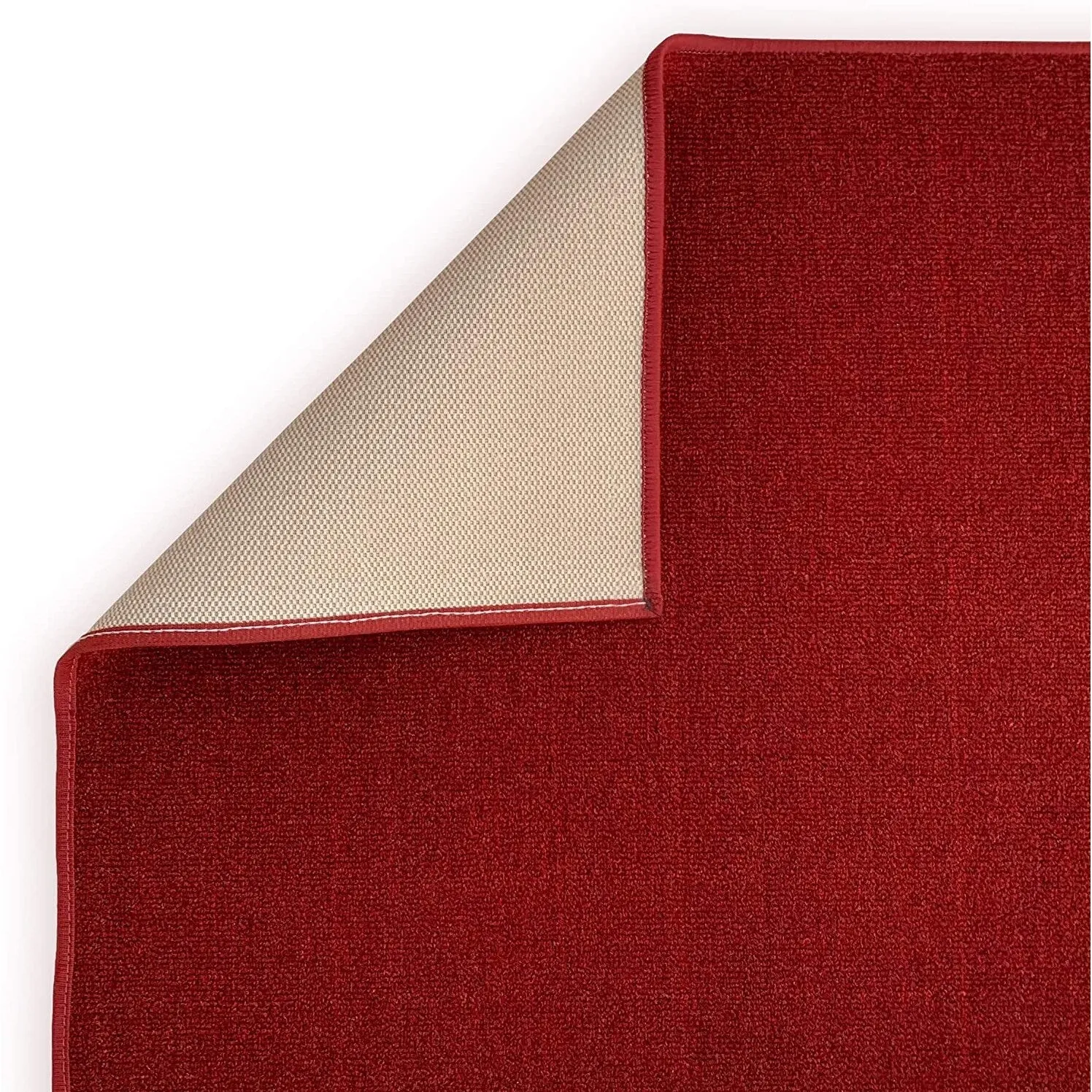 Custom Size Solid Design 31 Inch Wide Non-Slip Stair Runner Rug
