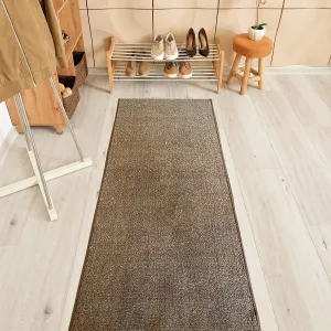 Custom Size Solid Design 31 Inch Wide Non-Slip Stair Runner Rug