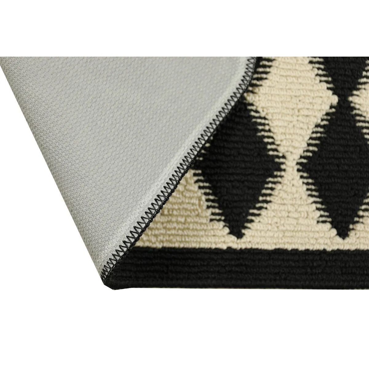 Decor Non-Slip Rubber Back Soft Durable Woven Fluffy Runner Area Carpet Floor Mat Indoor Kitchen Rug. Black Pumice Geometric