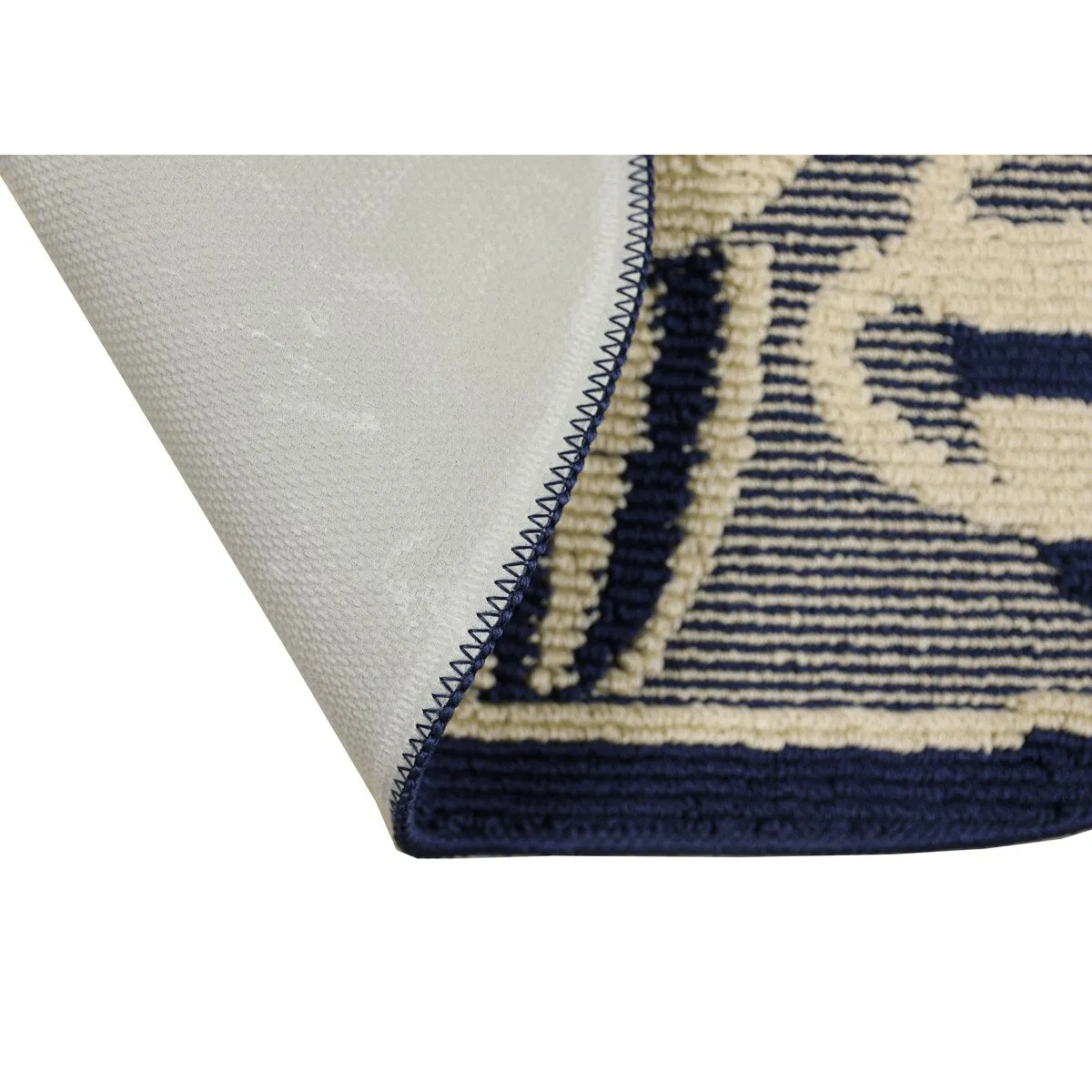 Decor Non-Slip Rubber Back Soft Durable Woven Fluffy Runner Area Carpet Floor Mat Indoor Kitchen Rug. Navy Blue Coffee Cup
