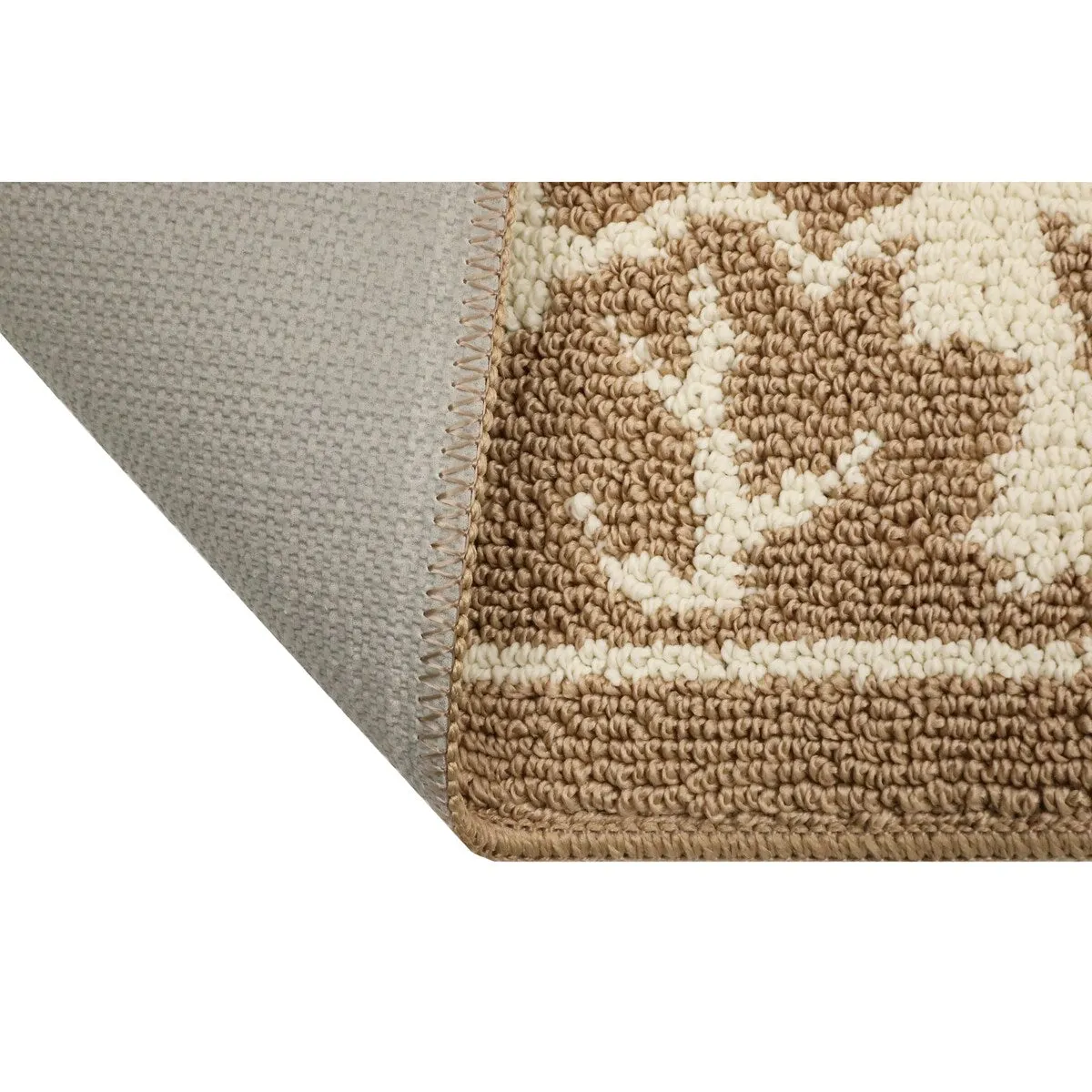 Decor Non-Slip Rubber Back Soft Durable Woven Fluffy Runner Area Carpet Floor Mat Indoor Kitchen Rug. Taupe Maple Leaves