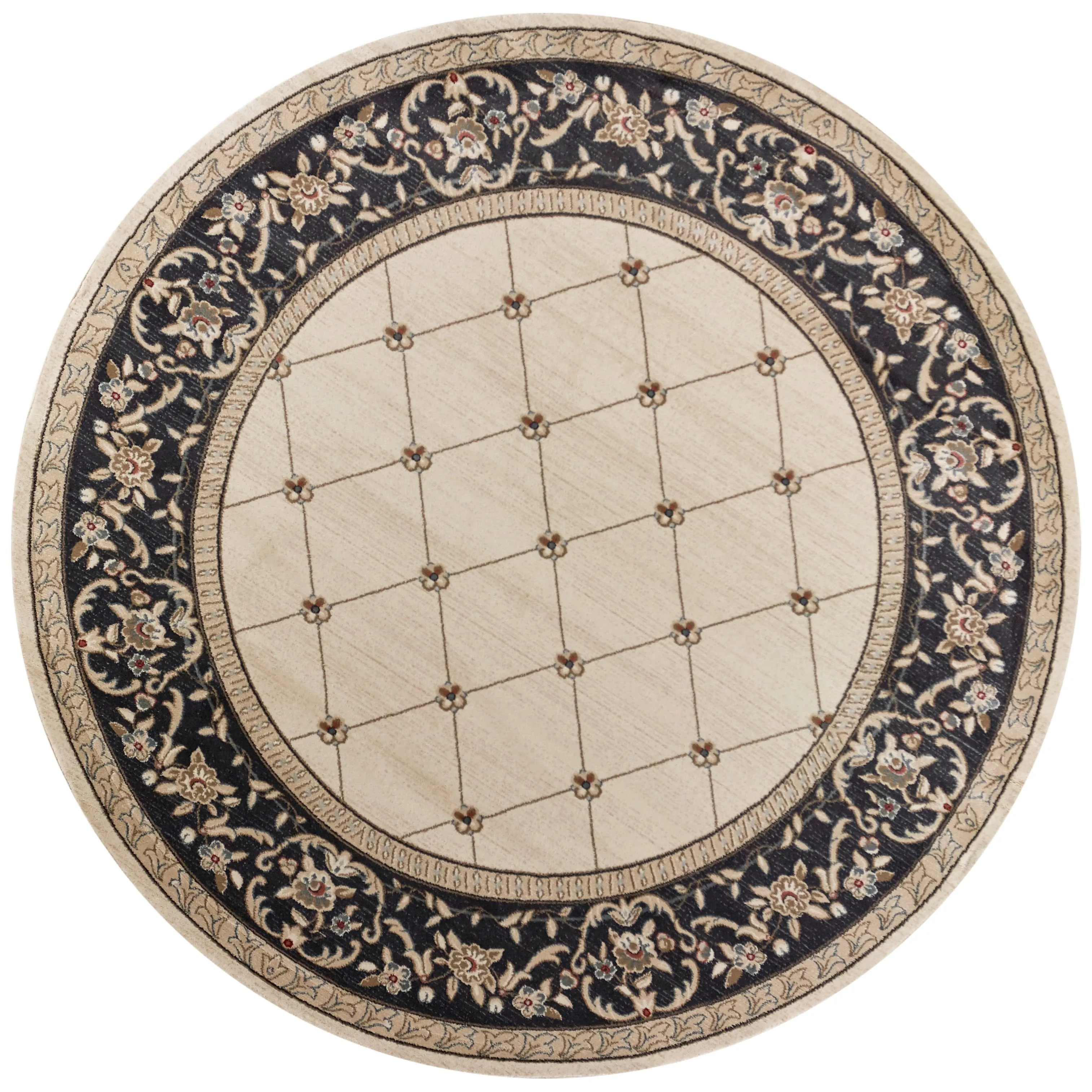 Domani Avon Elegant Victorian Trellis Rug