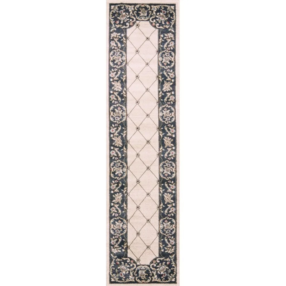 Domani Avon Elegant Victorian Trellis Rug