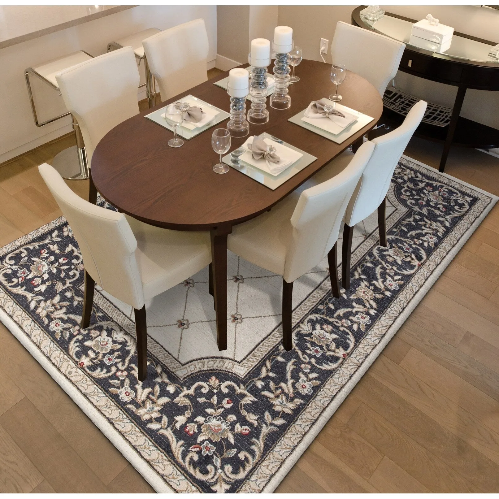 Domani Avon Elegant Victorian Trellis Rug