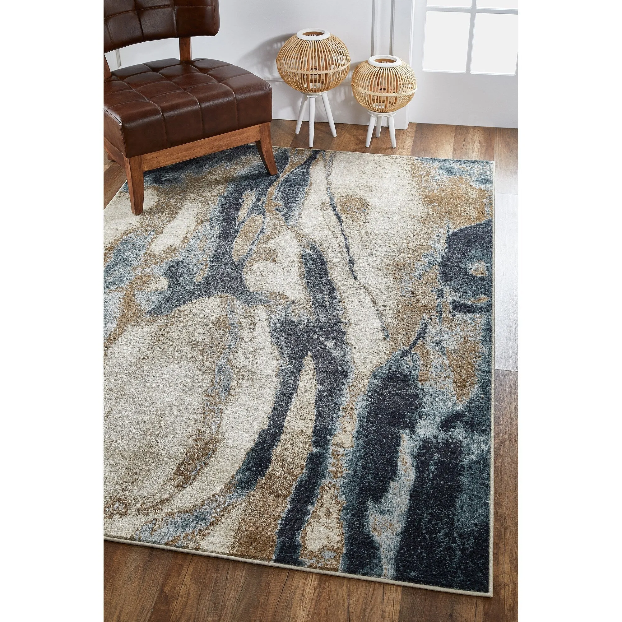 Domani Basics Abstract Marble Rug
