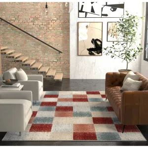 Domani Basics Distressed Colorblock Rug