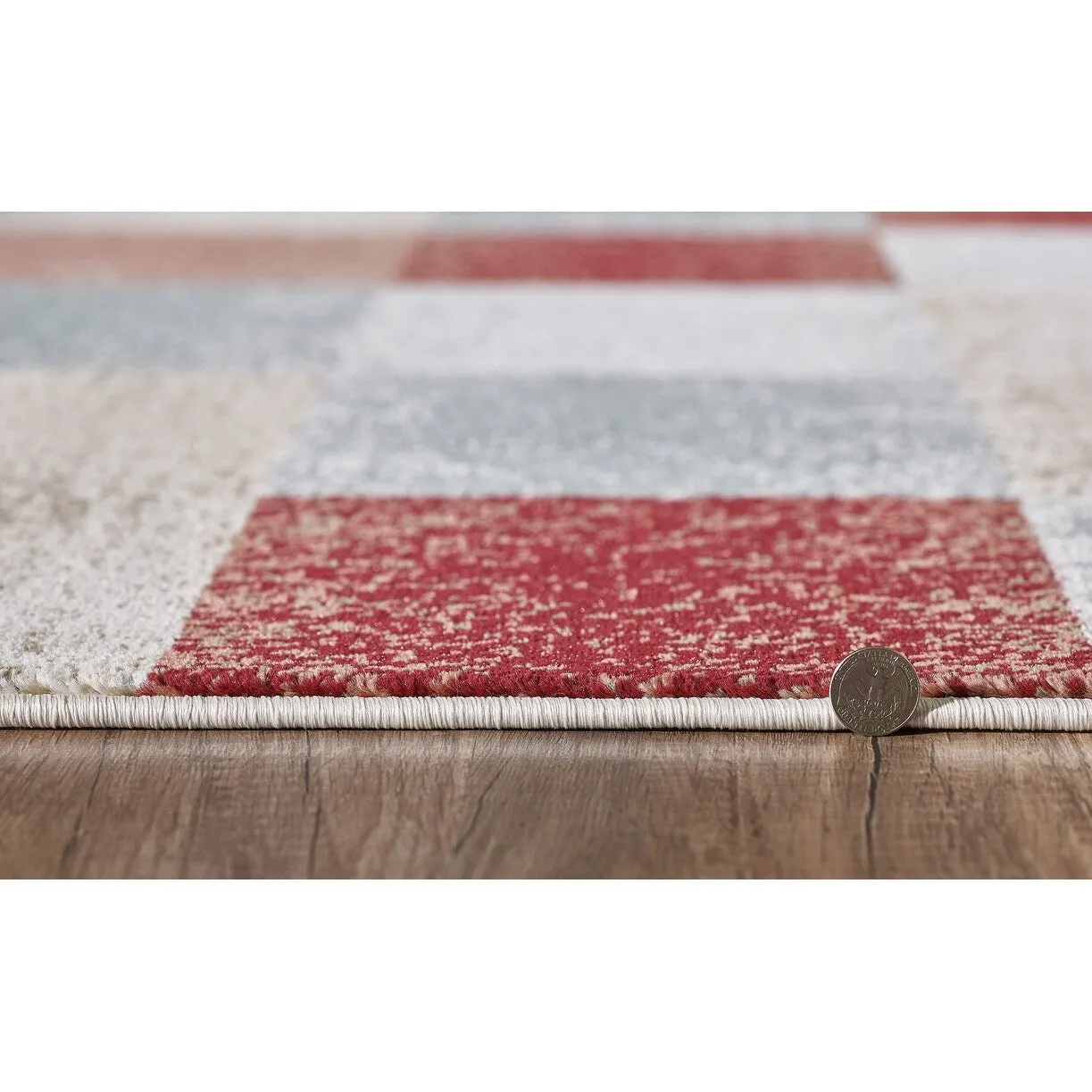 Domani Basics Distressed Colorblock Rug