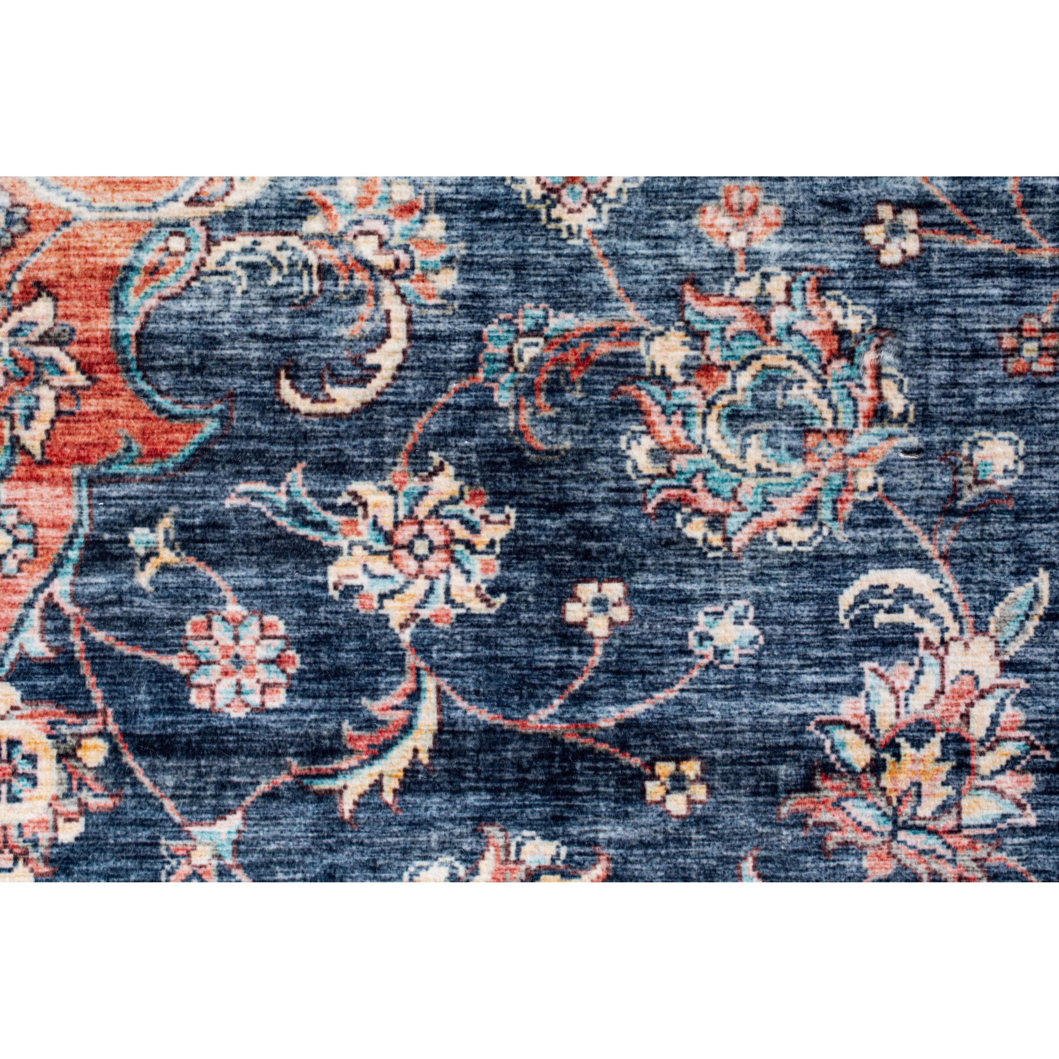 Domani Comfort Distressed At Midnight Boho Faux Fur Rug