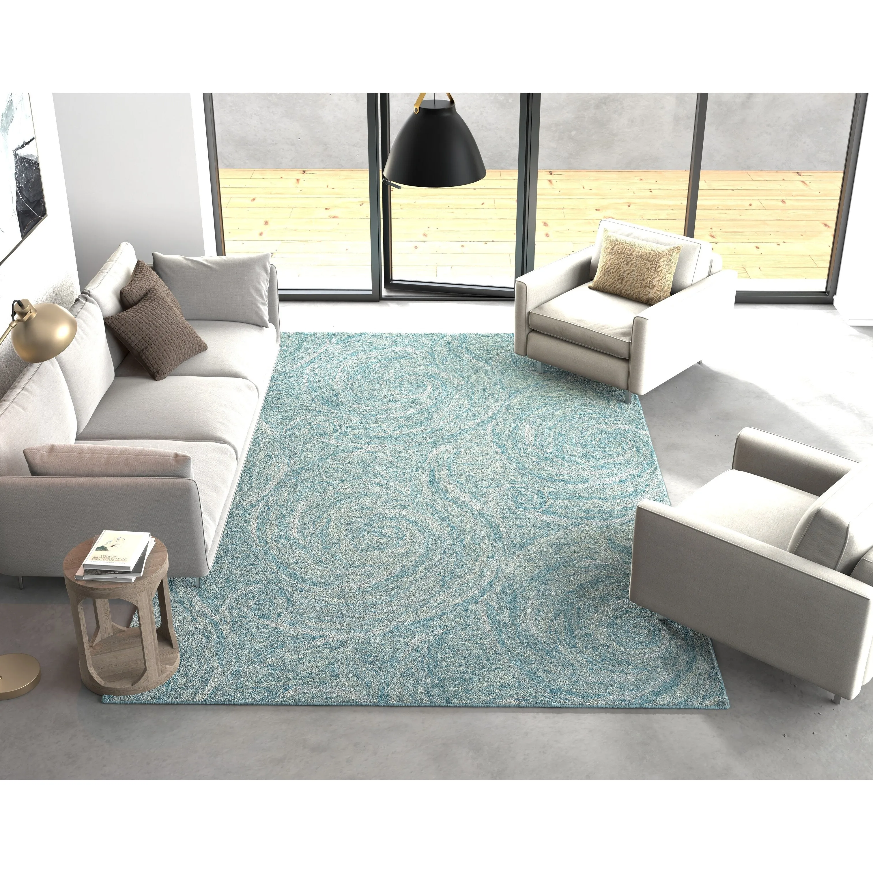 Domani Craft Abstract Wool Hand-Tufted Area Rug