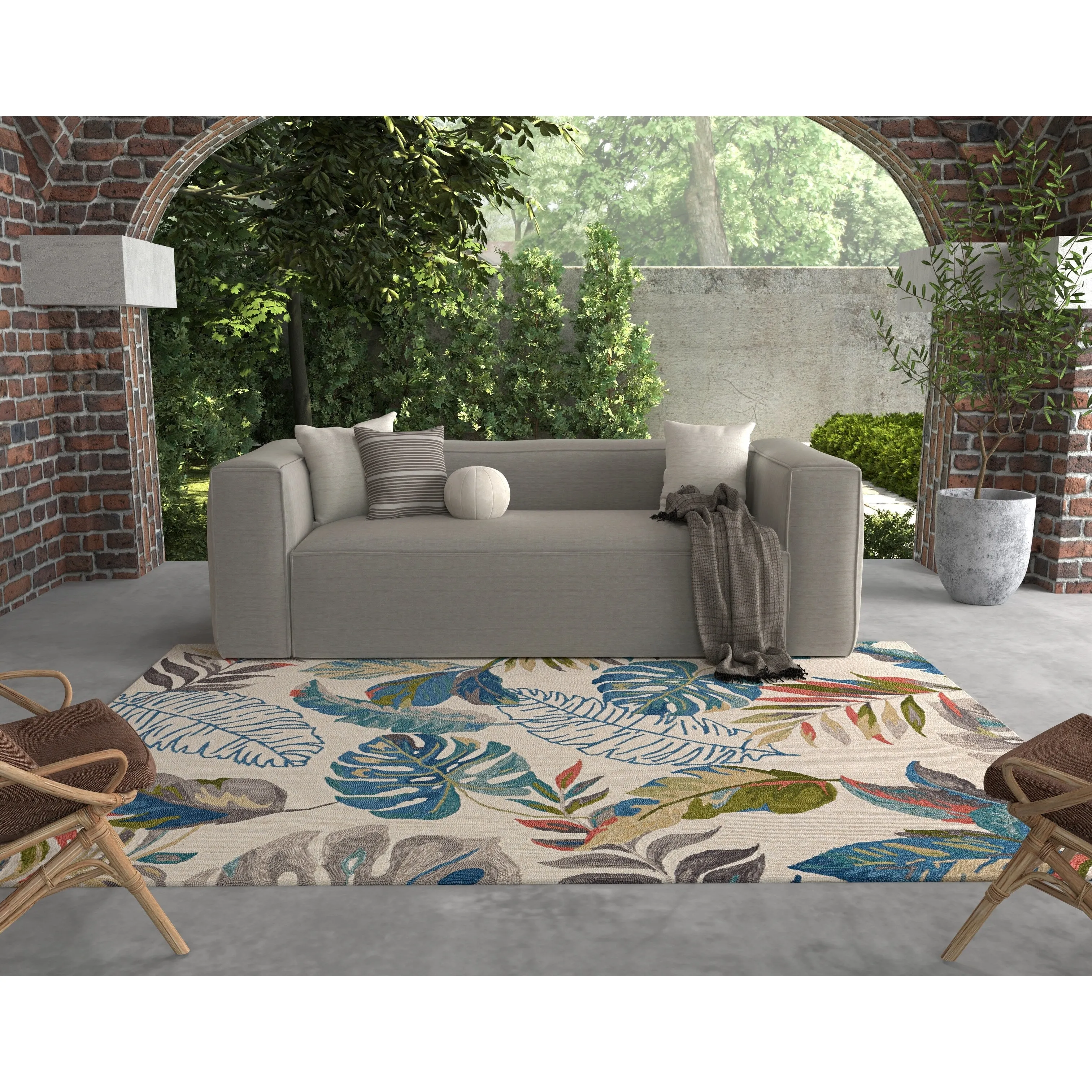 Domani Havanna Botanical Outdoor Area Rug