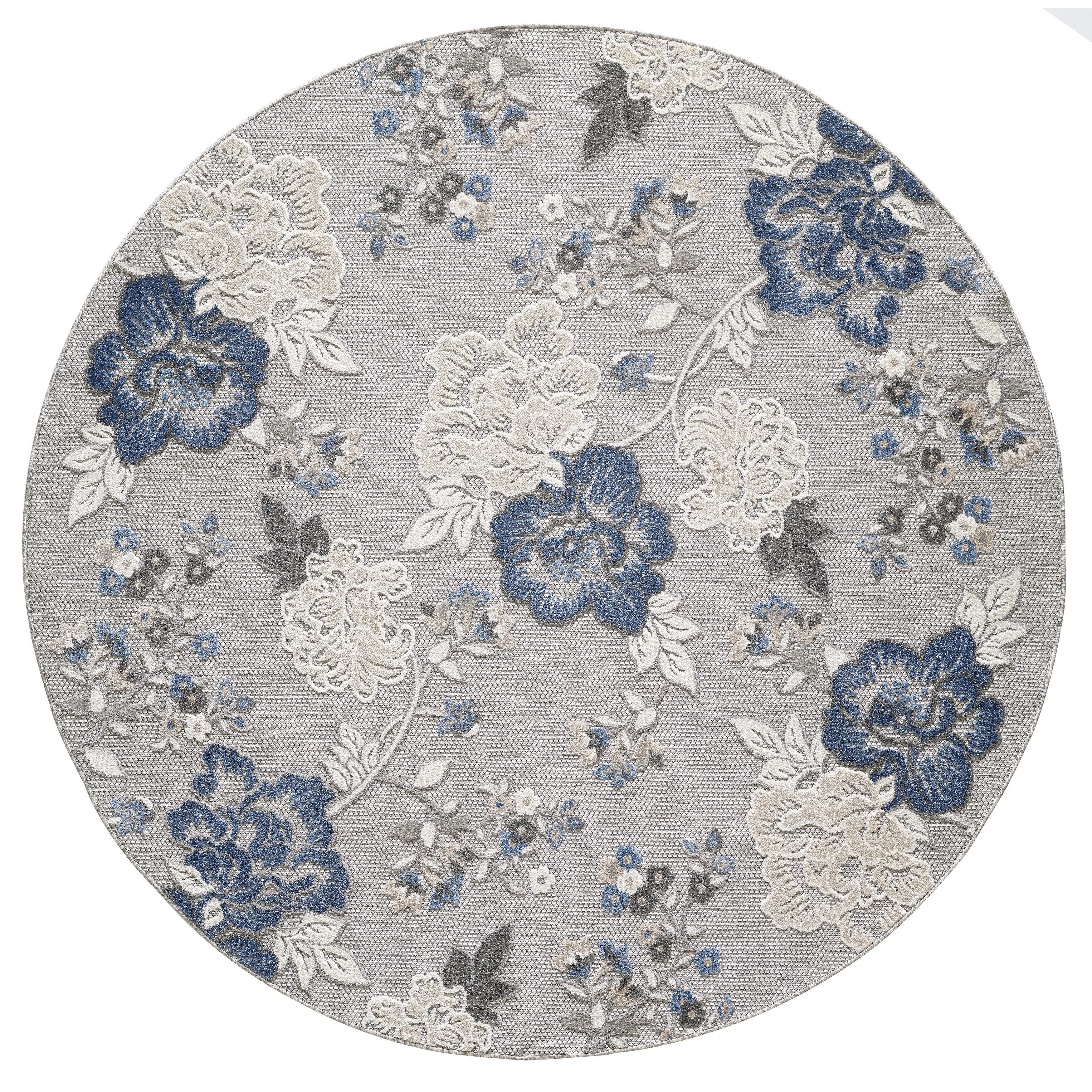 Domani Napa Floral Chic Indoor / Outdoor Area Rug