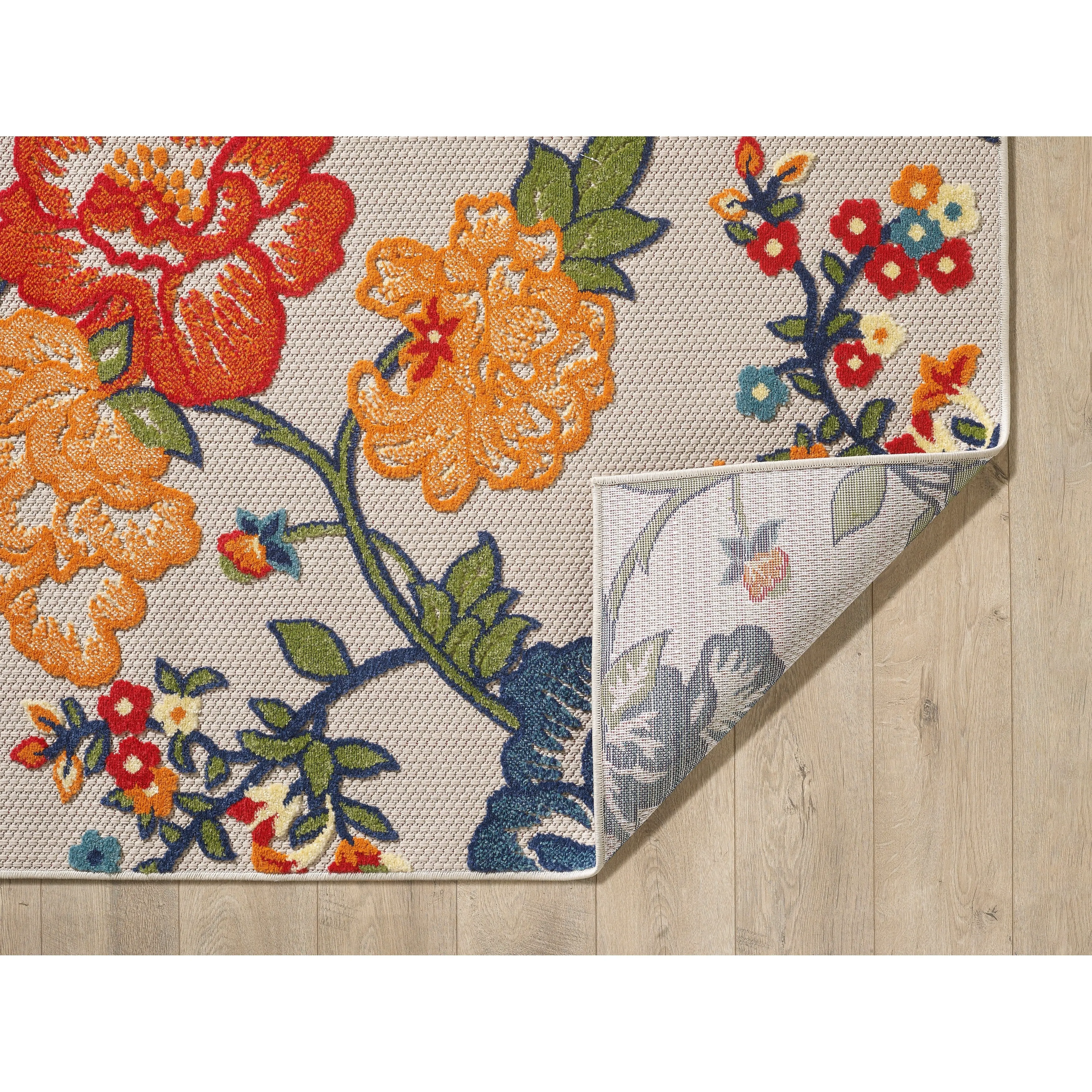 Domani Napa Floral Chic Indoor / Outdoor Area Rug
