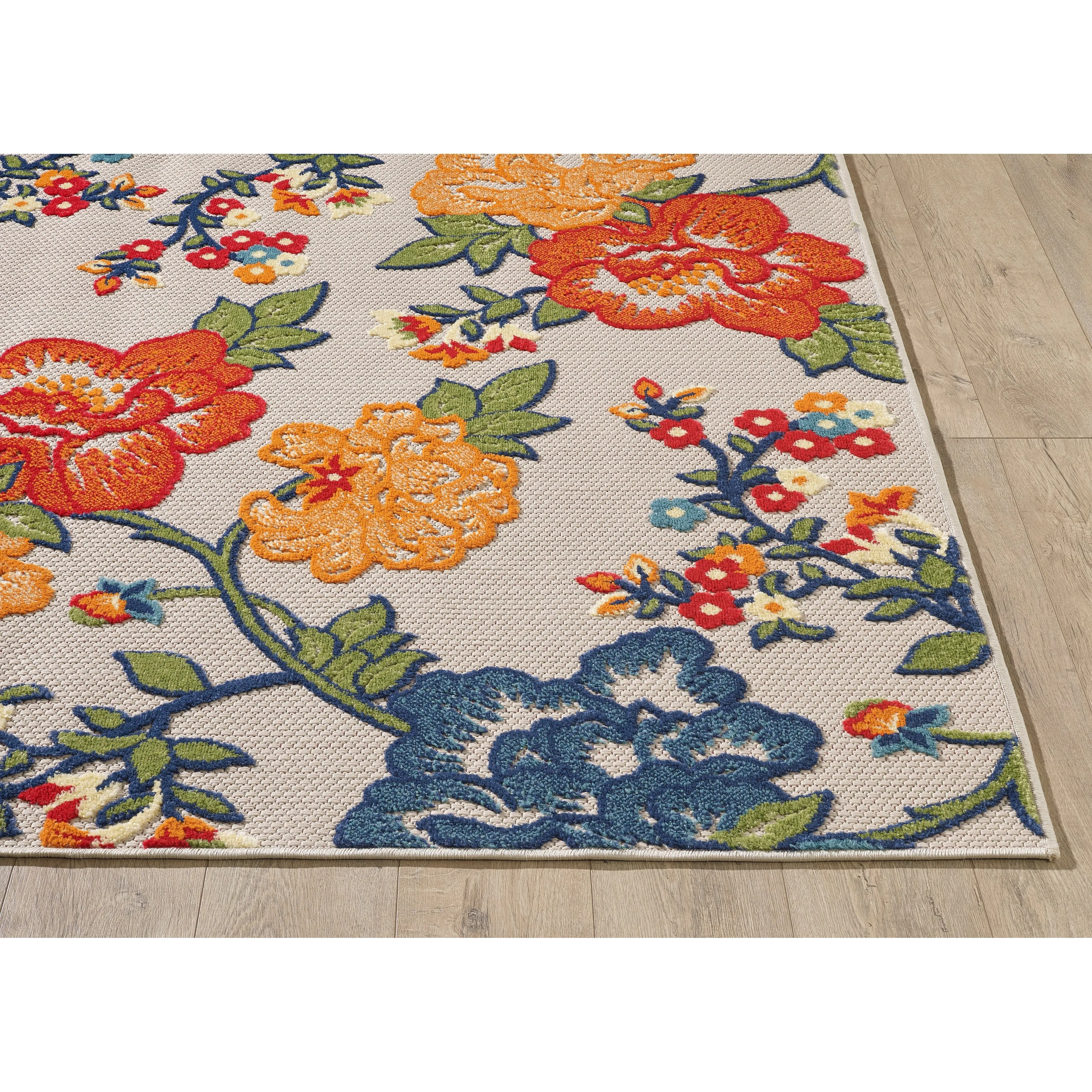 Domani Napa Floral Chic Indoor / Outdoor Area Rug